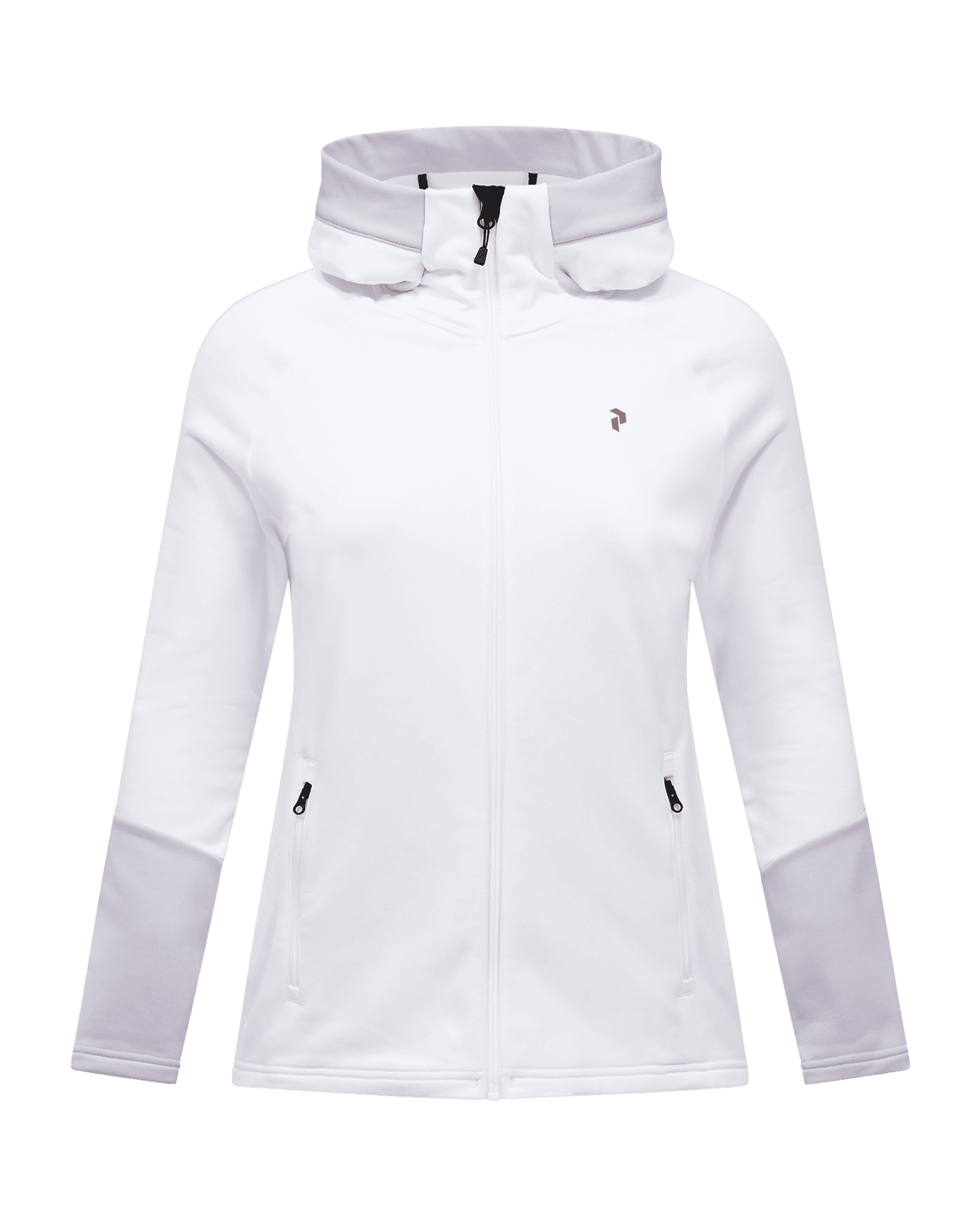Rider Essentials Zip Hood W White/Misty Lavender/