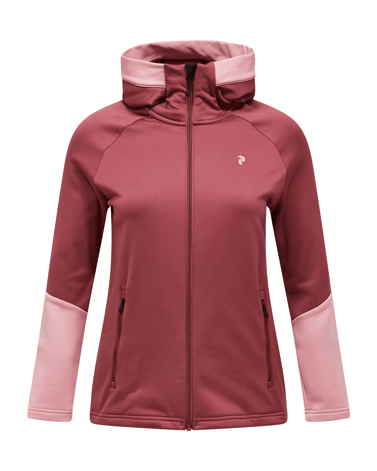 Rider Essentials Zip Hood W Wild Rouge/Warm Blush/