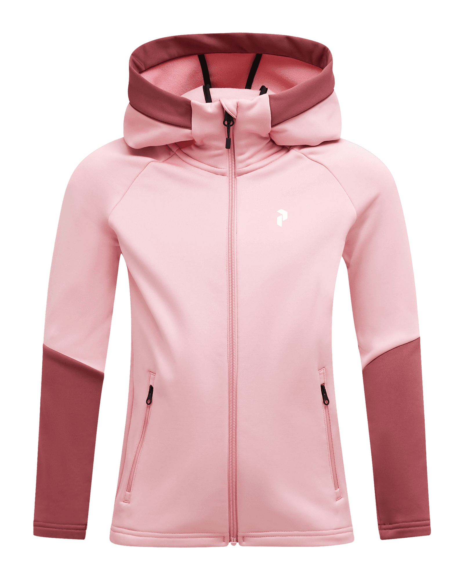 Rider Essentials Zip Hood JR Warm Blush/Wild Rouge/