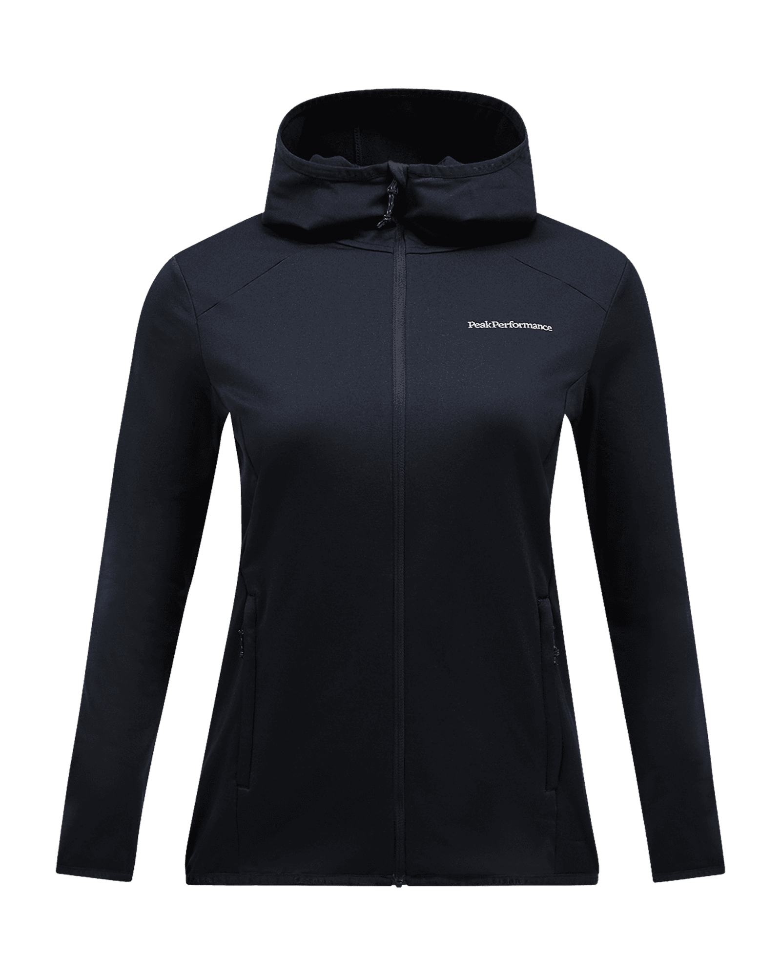 Light Zip Hood W Black