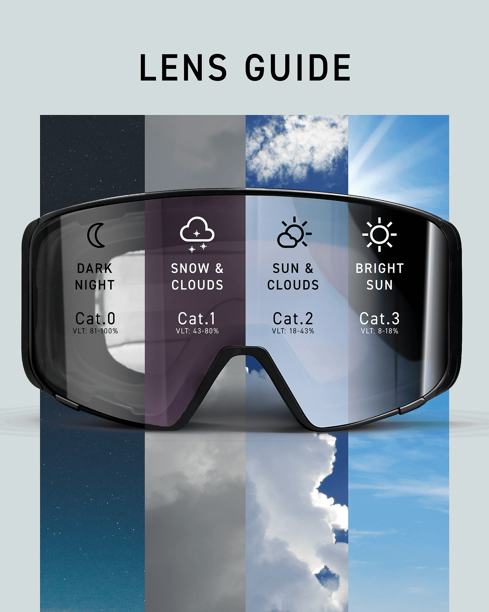 Deep Black-Rose/Sapphire Blue Mirror & Extra Lens