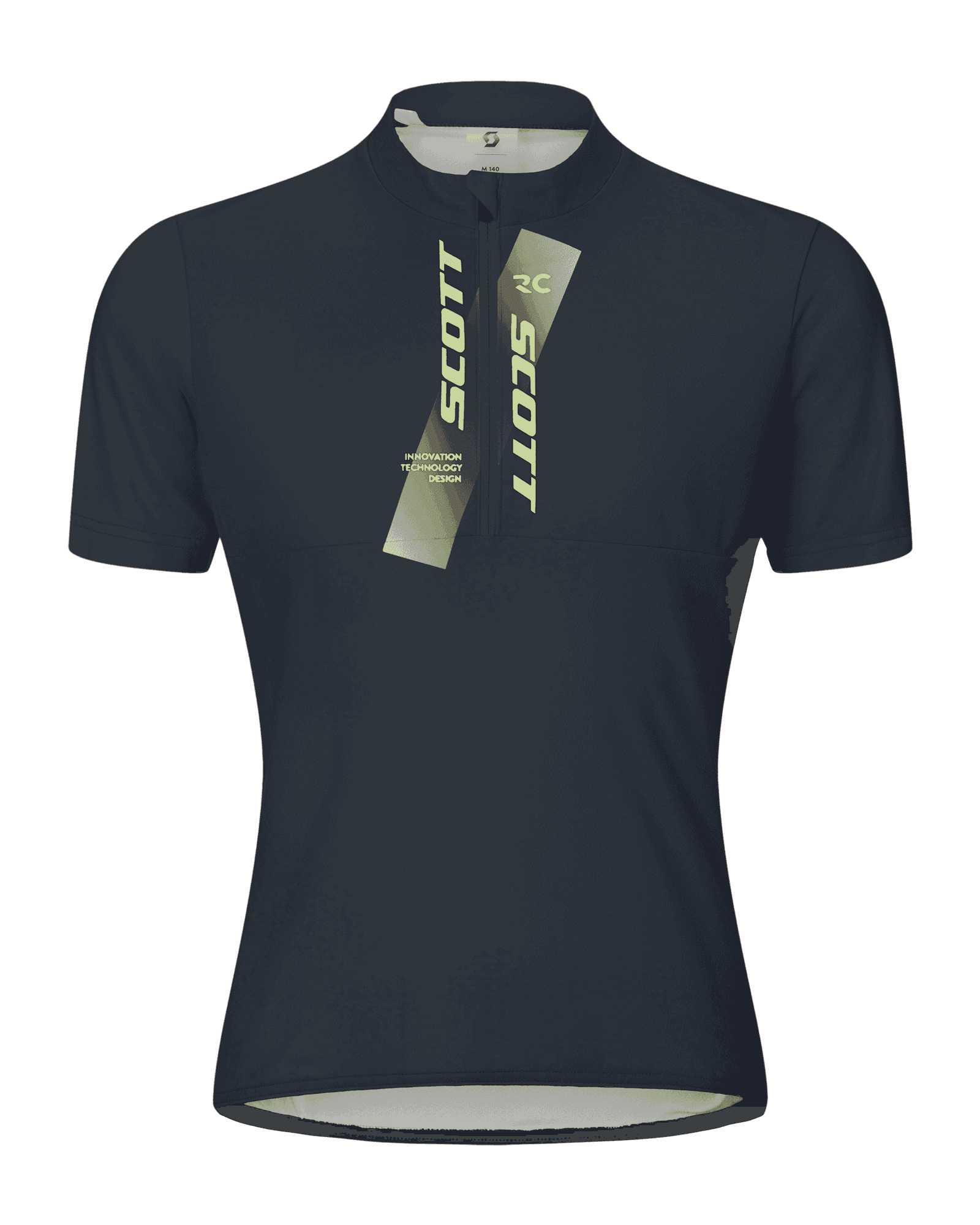 Jersey S/S JR Dark Blue/Acid Yellow