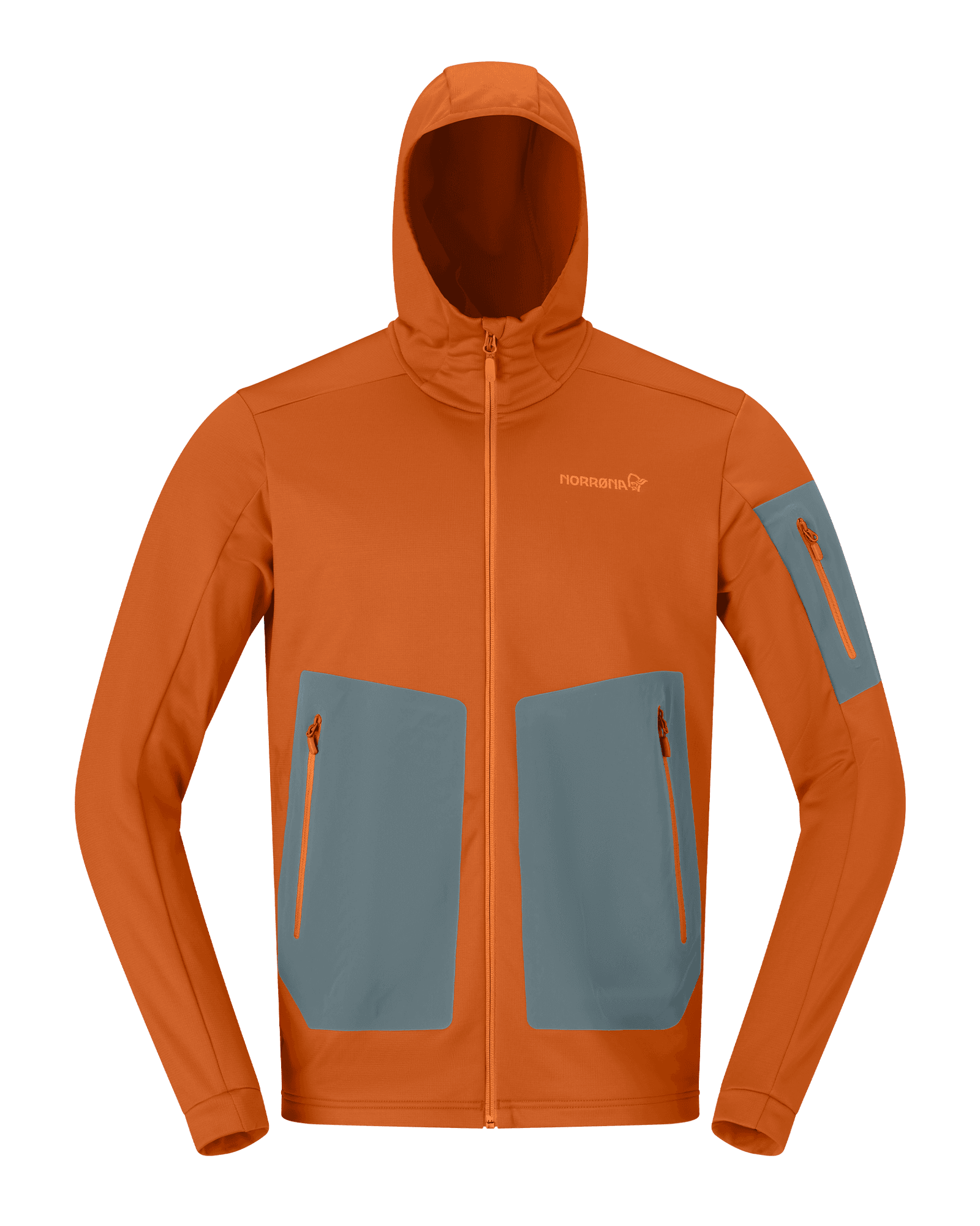 Falketind Warm2 Stretch Hood M Gold Flame