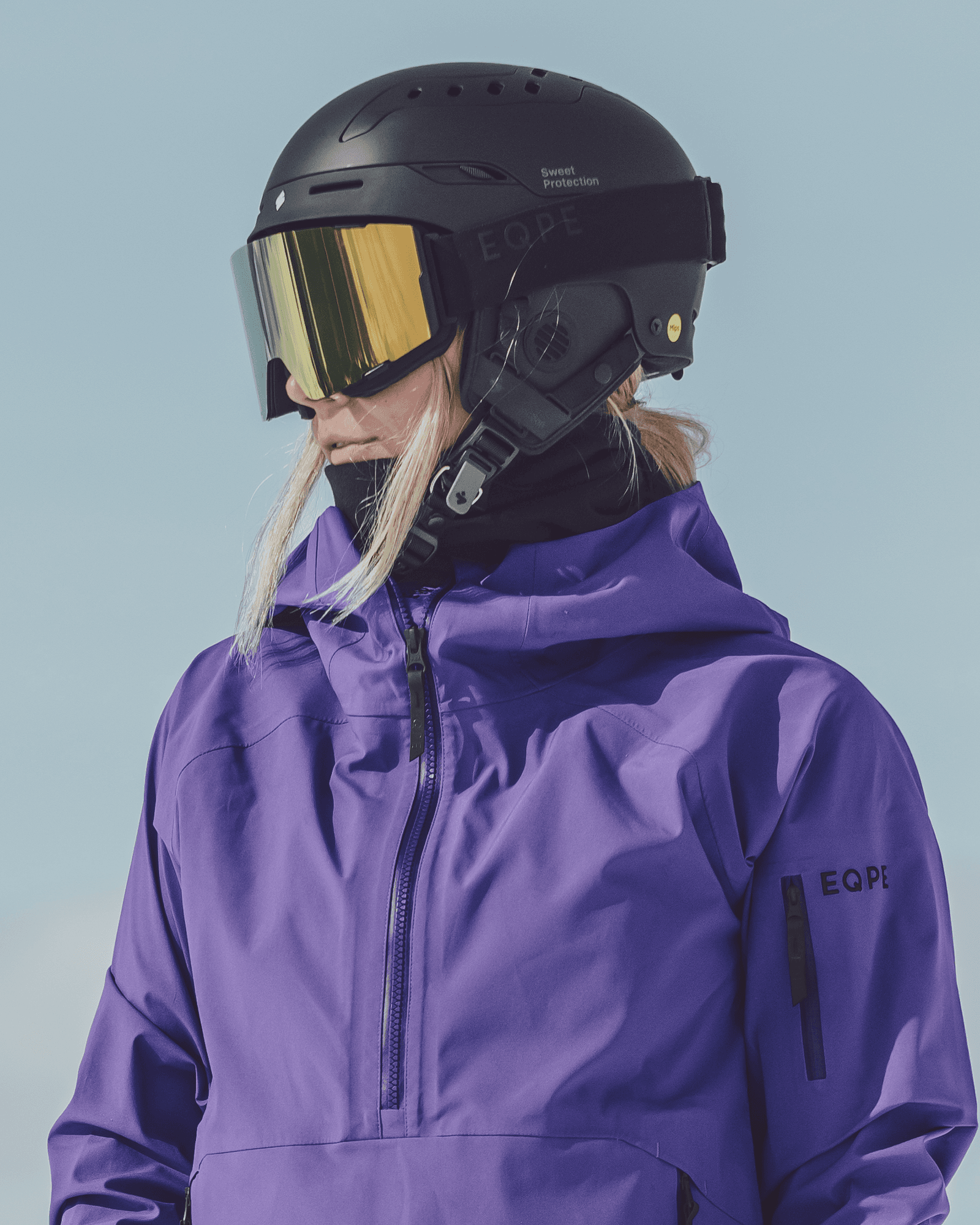 Deep Black/Smoke/Gold mirror & Clear Purple Extra Lens