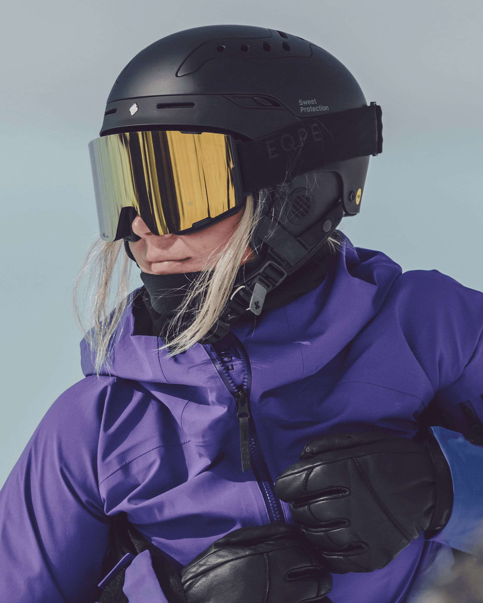 Deep Black/Smoke/Gold mirror & Clear Purple Extra Lens