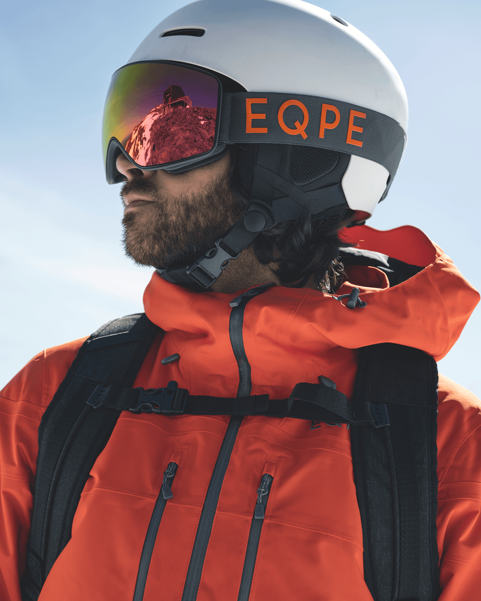 Navy Orange/Red Multi