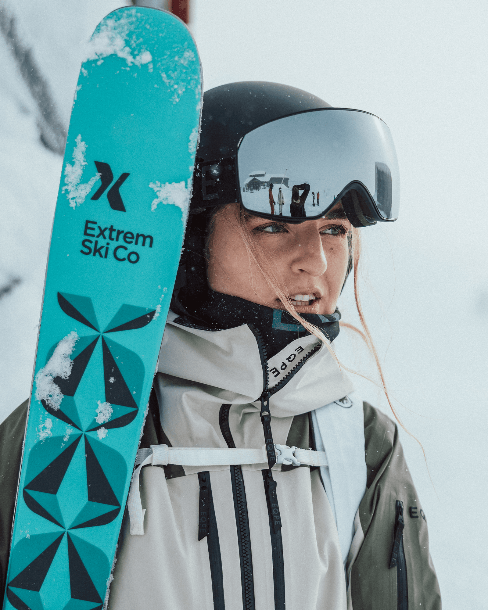 Deep Black-Smoke/Silver Mirror