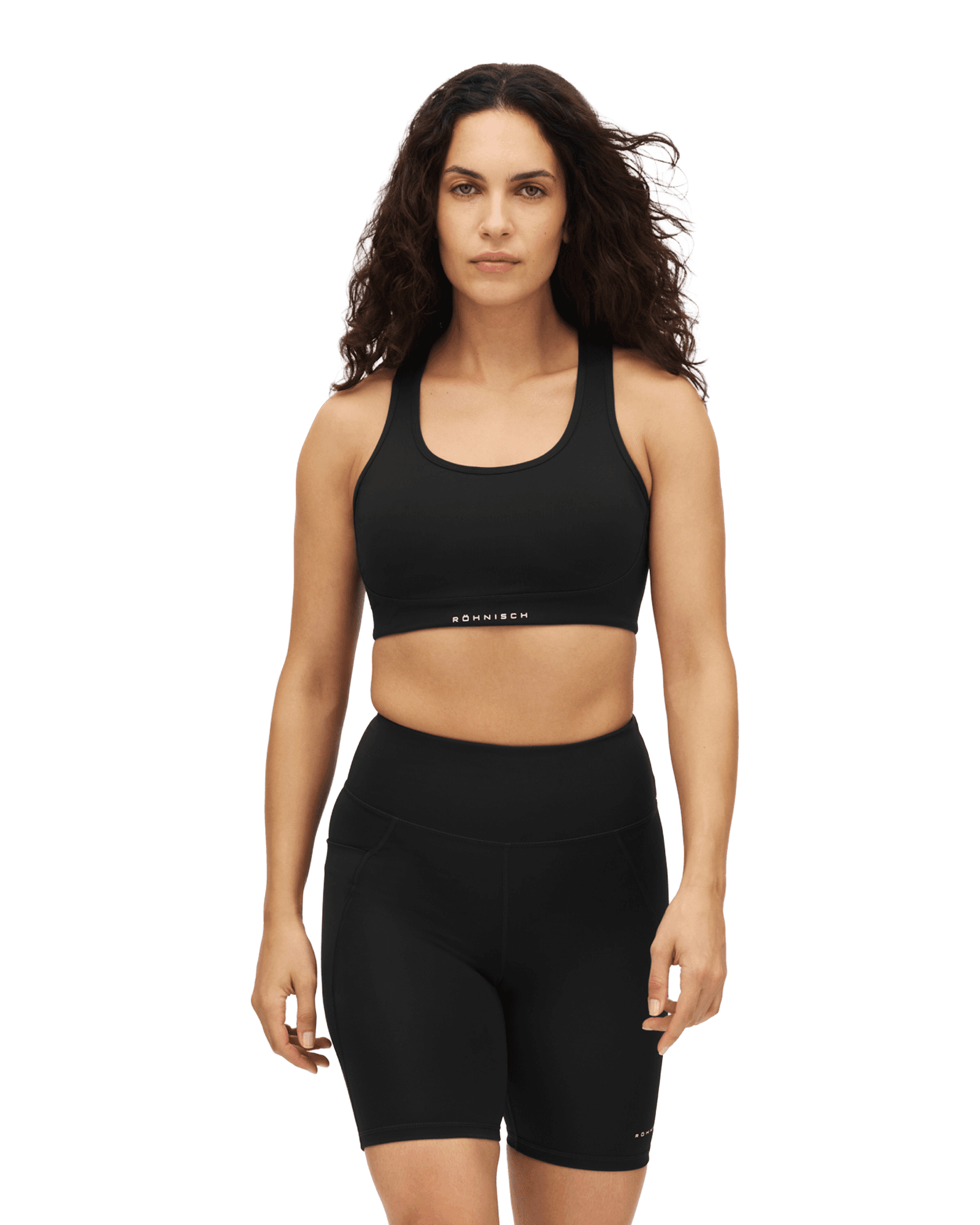 Flattering Mesh Sportsbra W Black