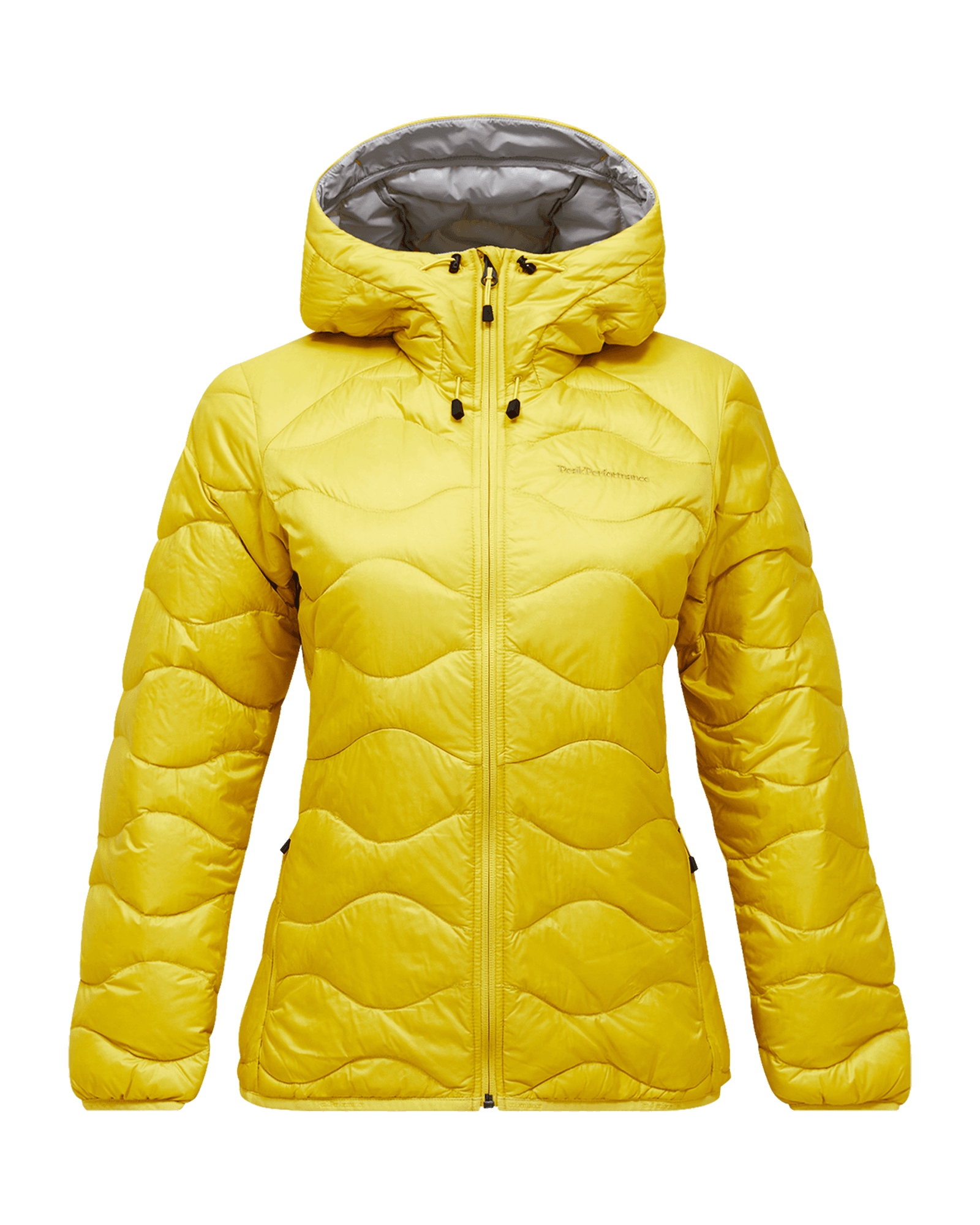 Helium Down Hood Jacket W Canary Lime/Summit Smoke/