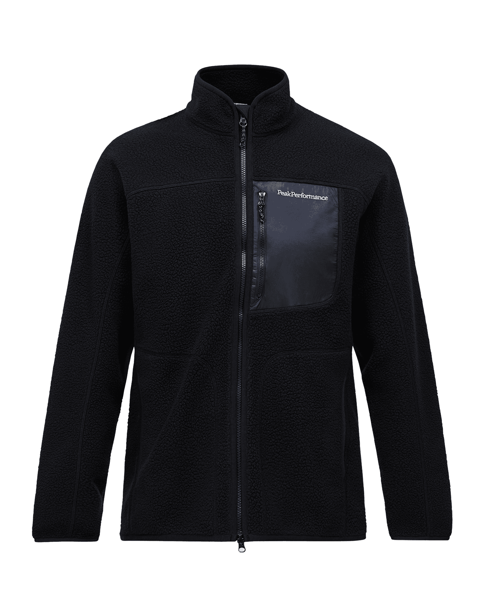 NatureRush Pile Zip Jacket M Black/Black/