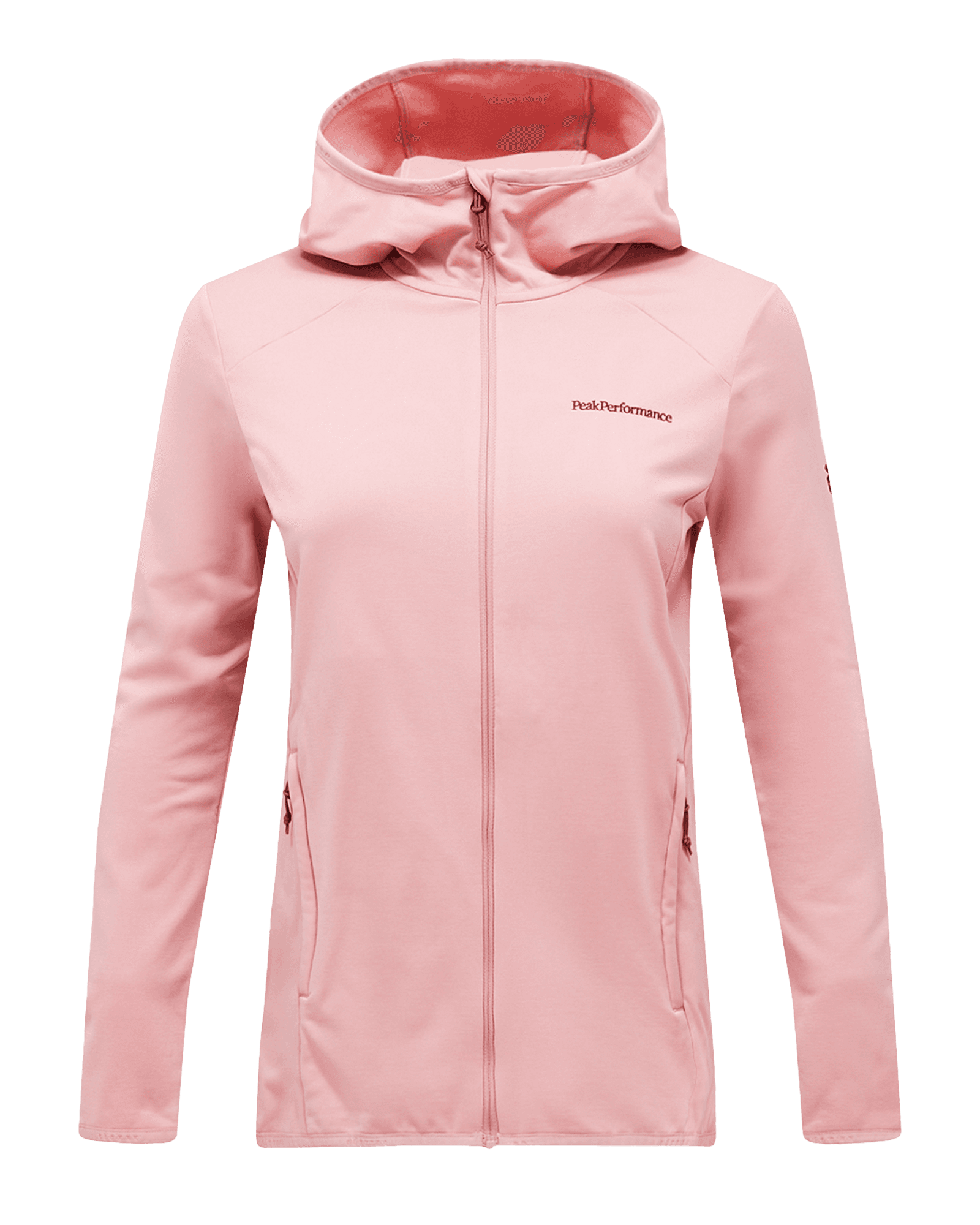 Light Zip Hood W Warm Blush