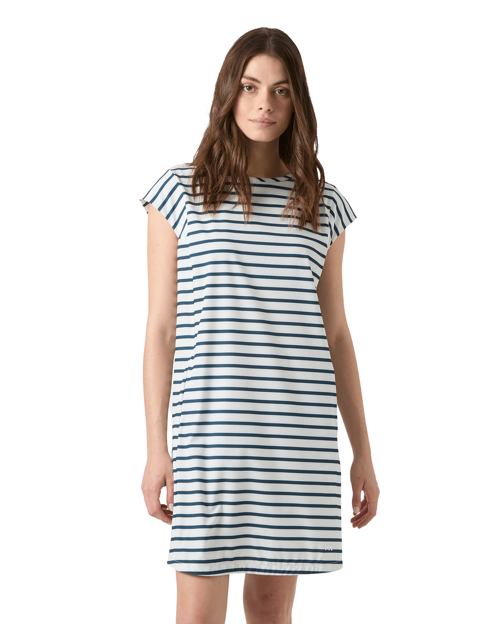 Thalia Shift Dress W White Navy Stripe