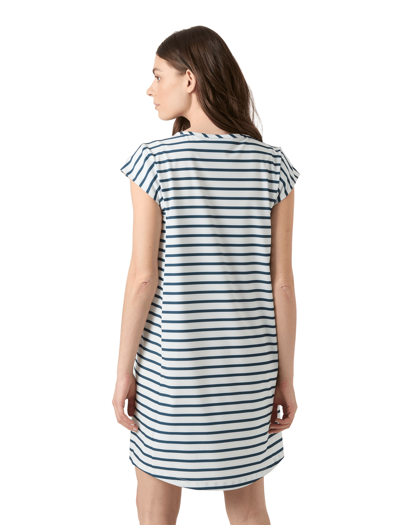 White Navy Stripe