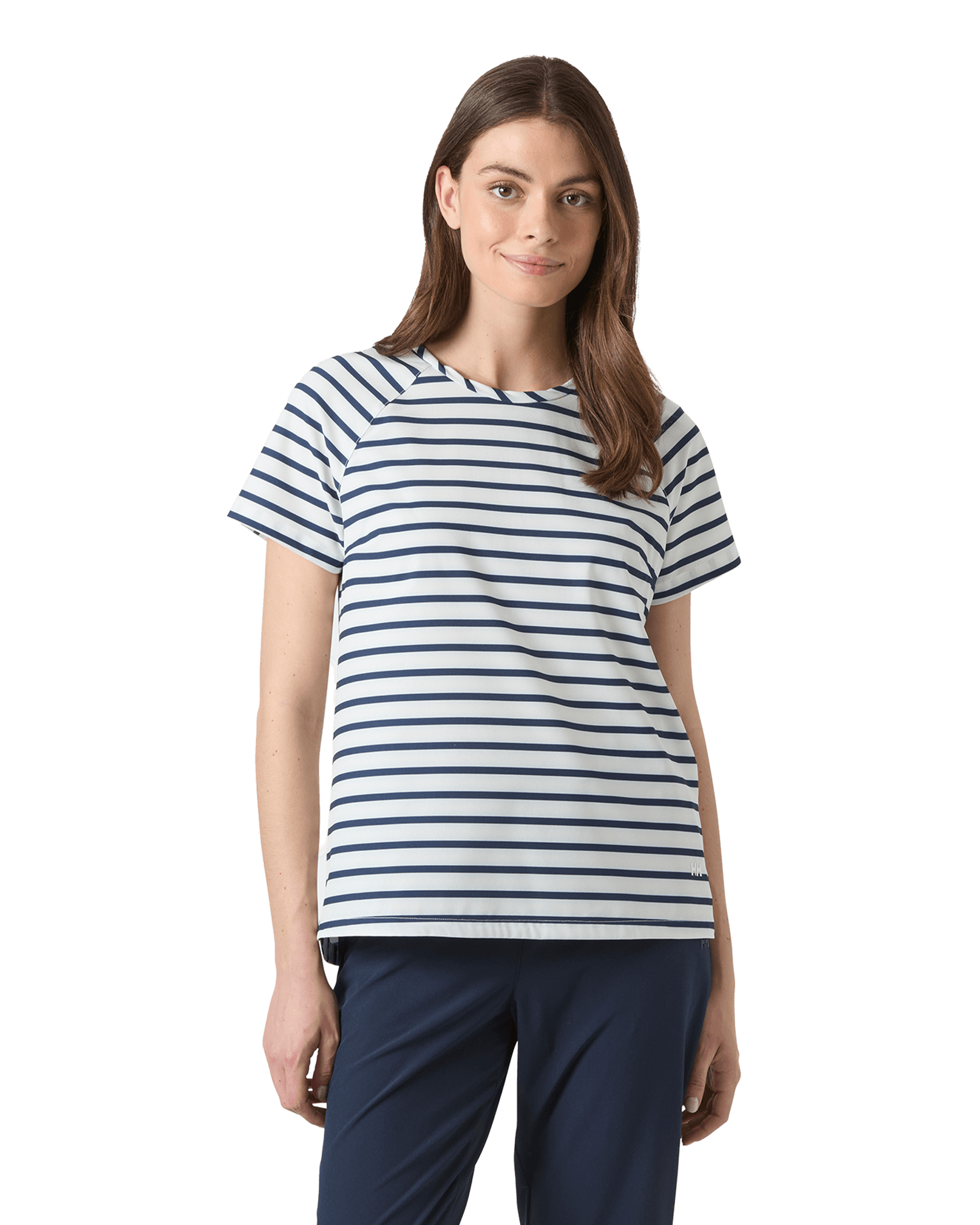 White Navy Stripe