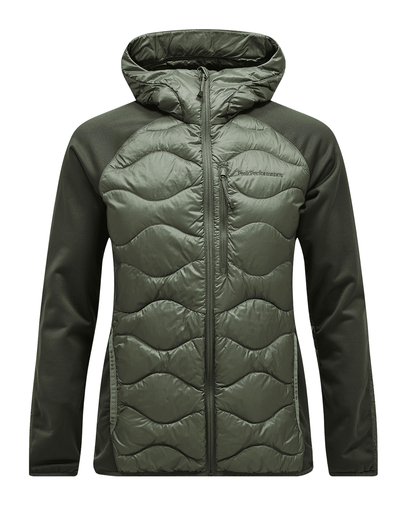 Helium Down Hybrid Hood M Olive Extreme