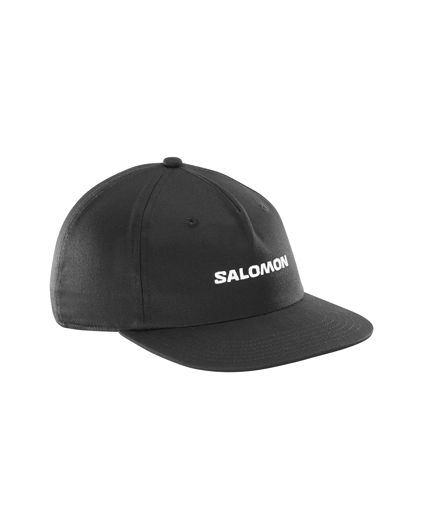 Cap Logo Flat Cap Deep Black