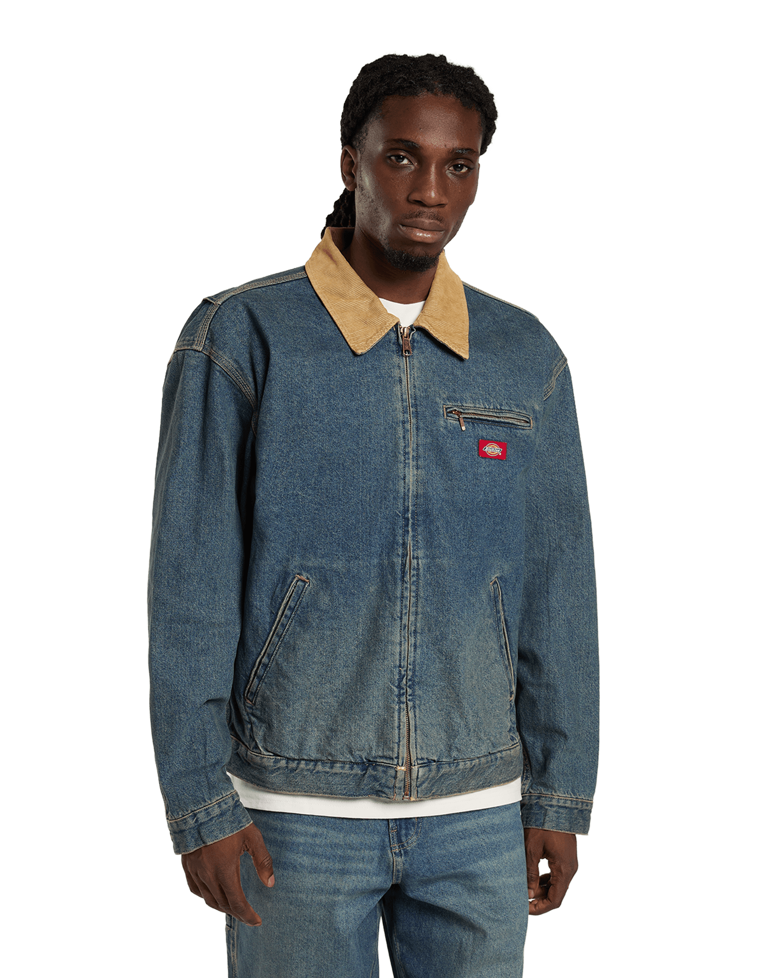 Denim Painter Jacket M Khaki Tinted Blue