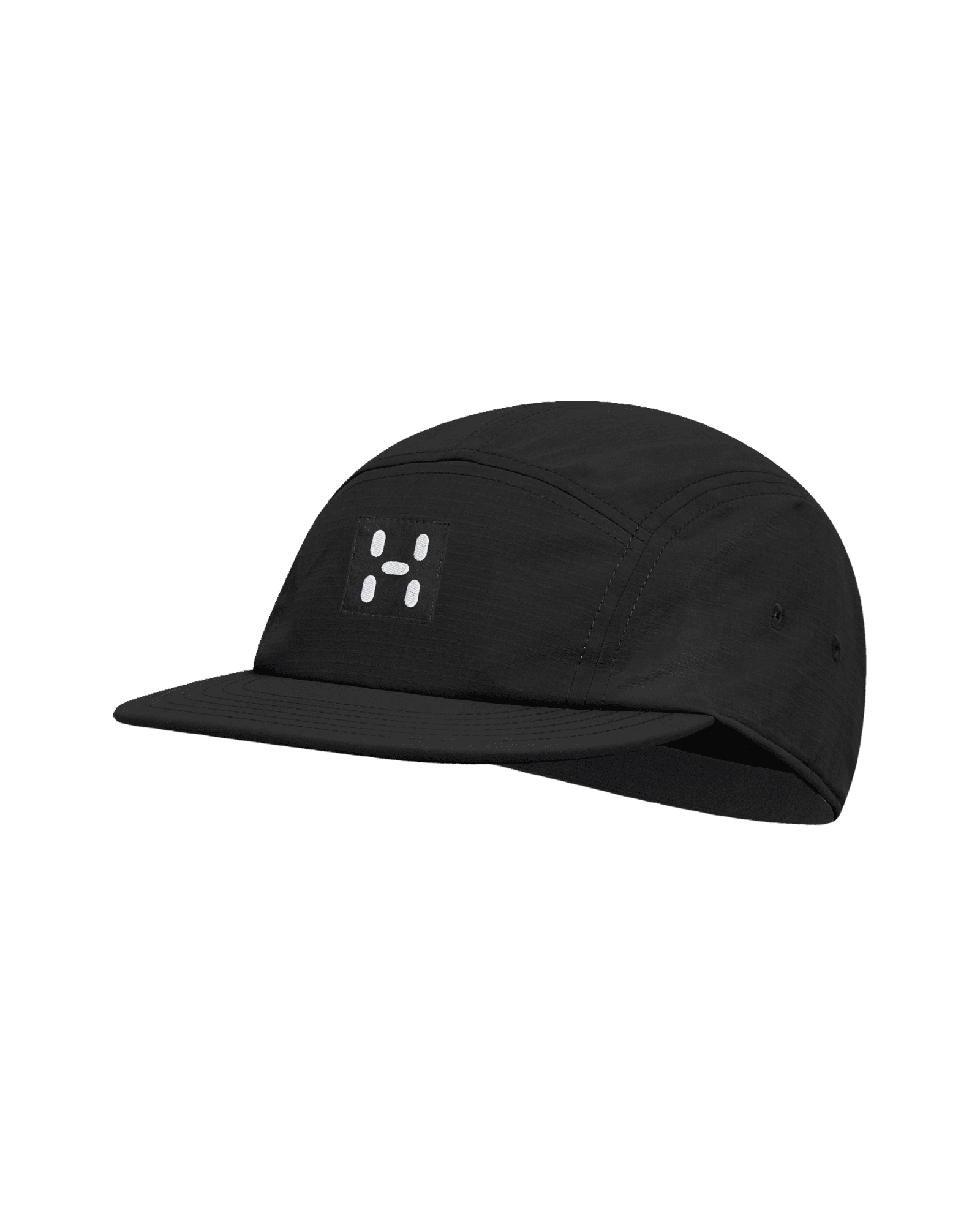 Brand Five Panel Cap True Black Solid