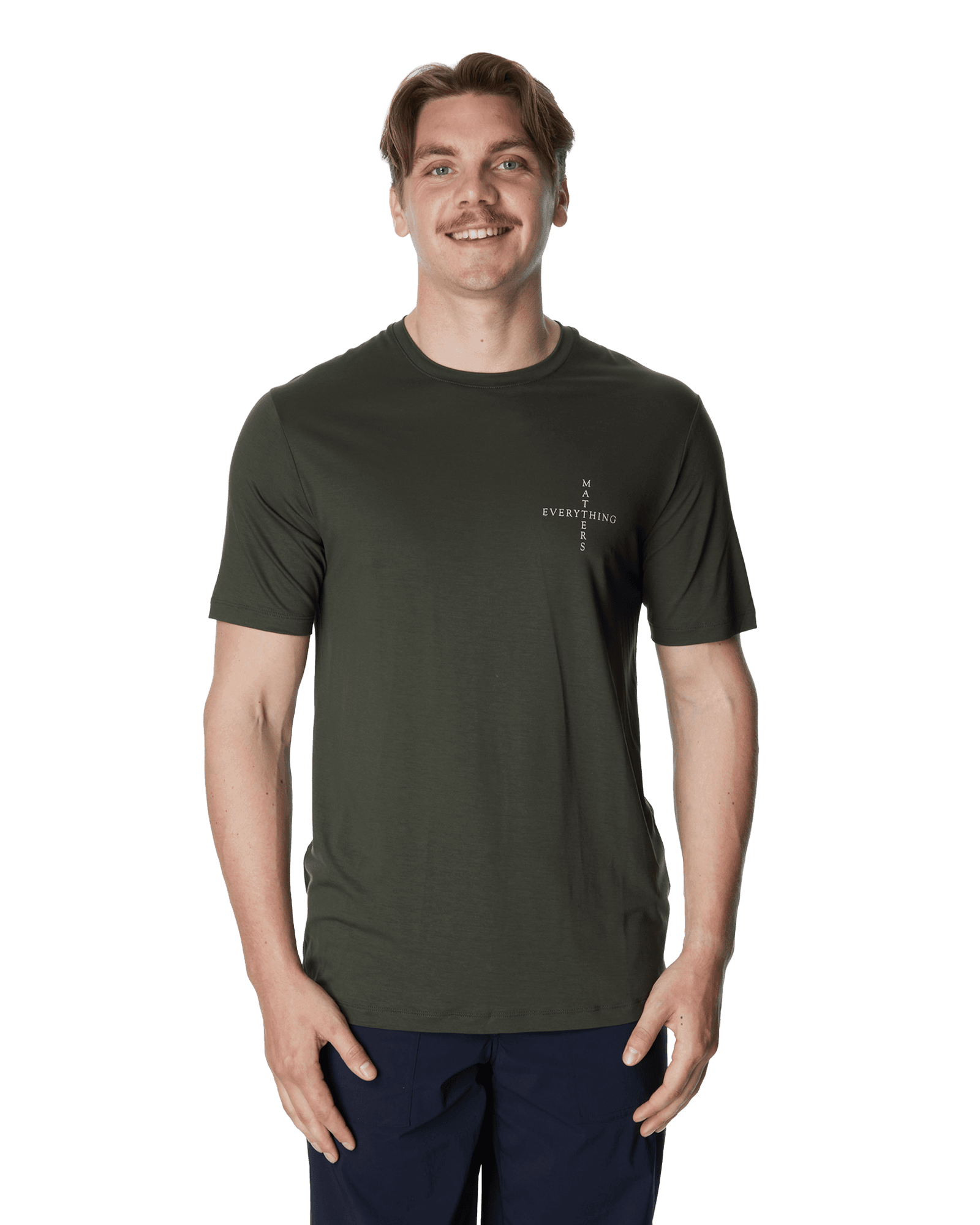 Tree Message Tee M Green Illusion / EM Manifesto