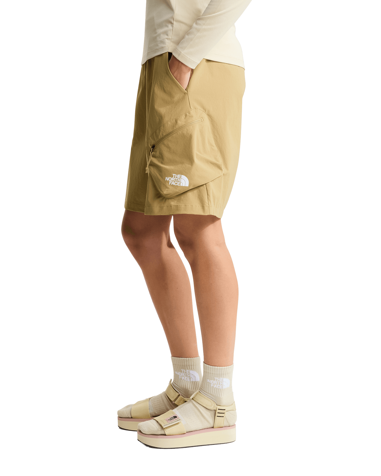 Packable Short W Kelp Tan