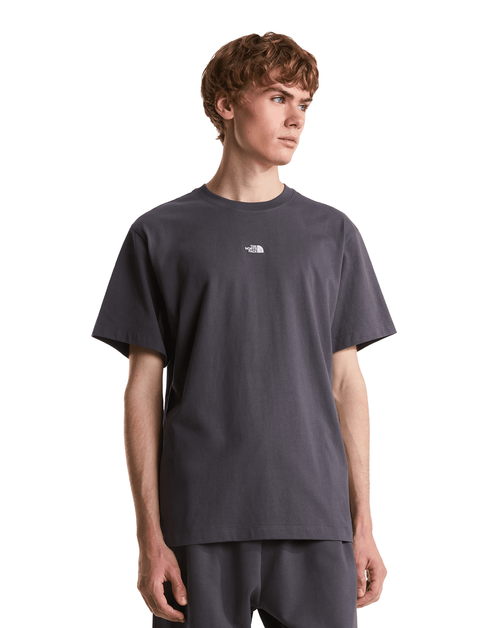Essential Center Logo Relaxed S/S M Anthracite Grey
