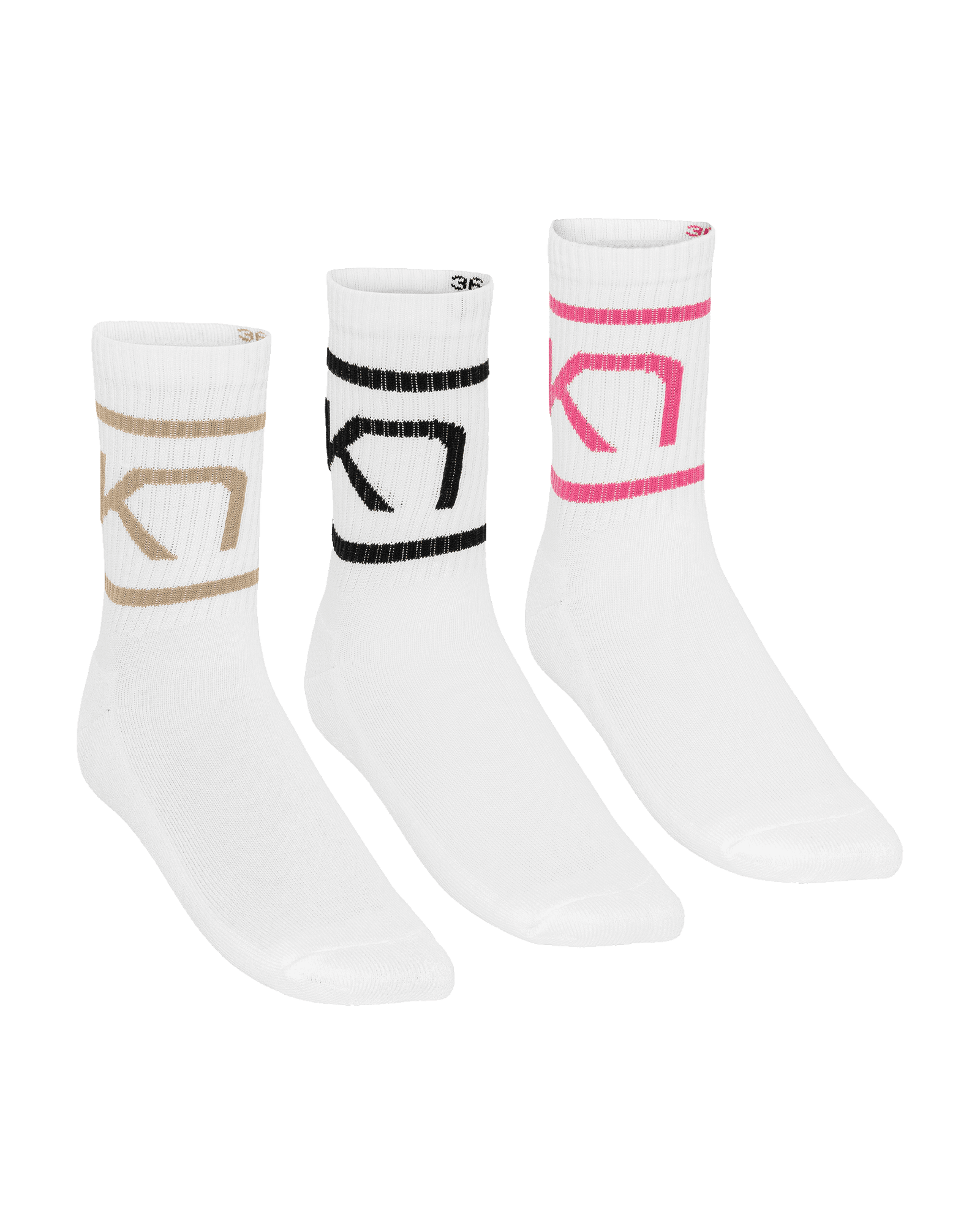 Tennis Sock 3-Pack Bright Pink