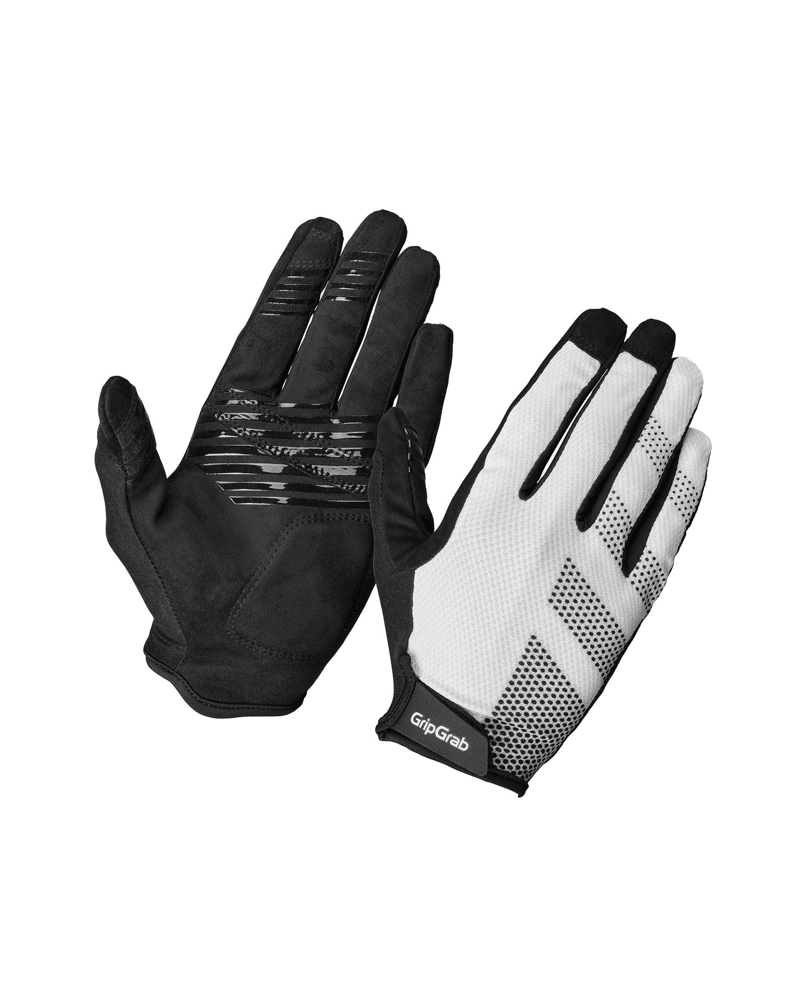 RIDE Lite Padded Full Finger Gloves White