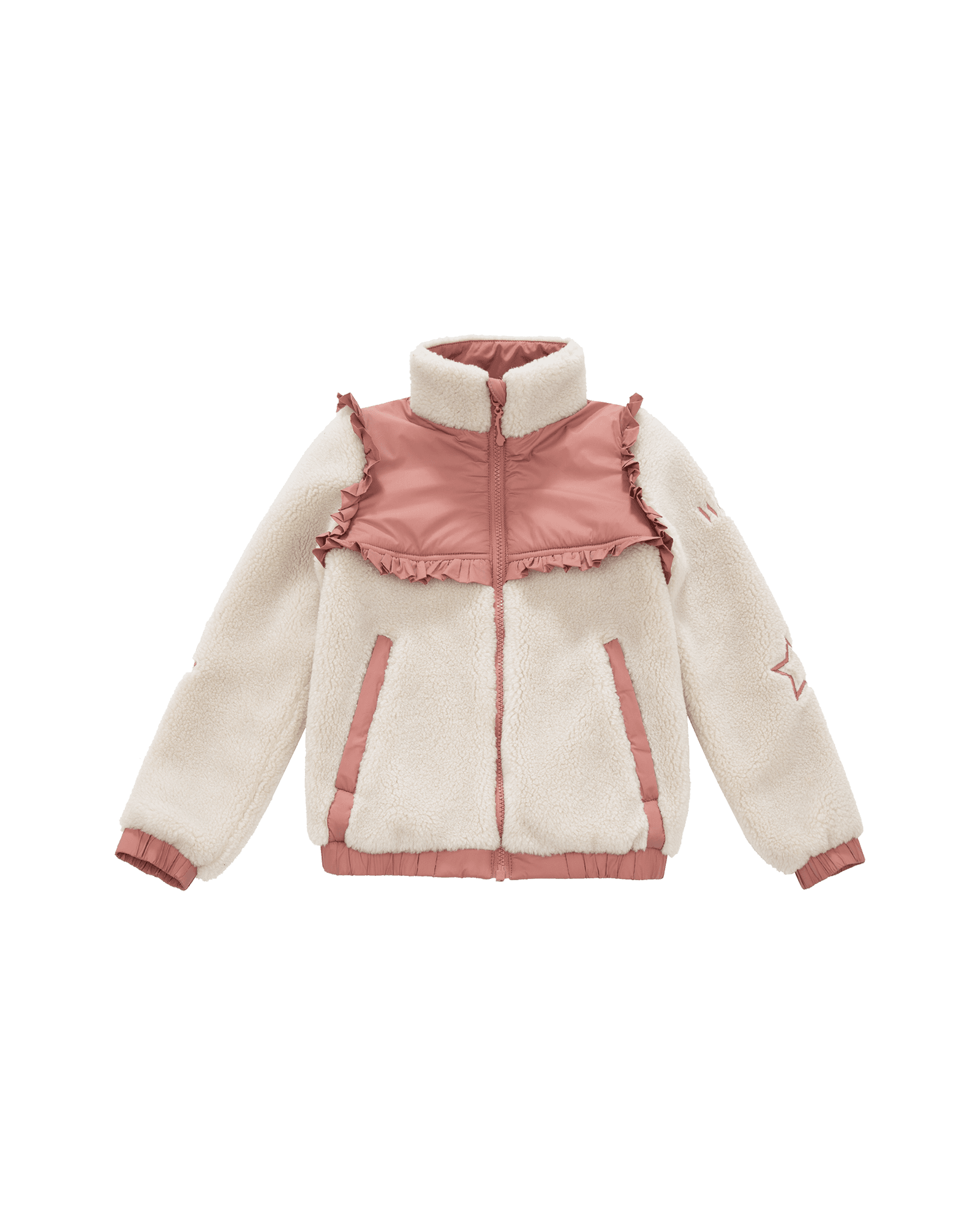 Stryn Fleece Jacket Kids Burned Rose