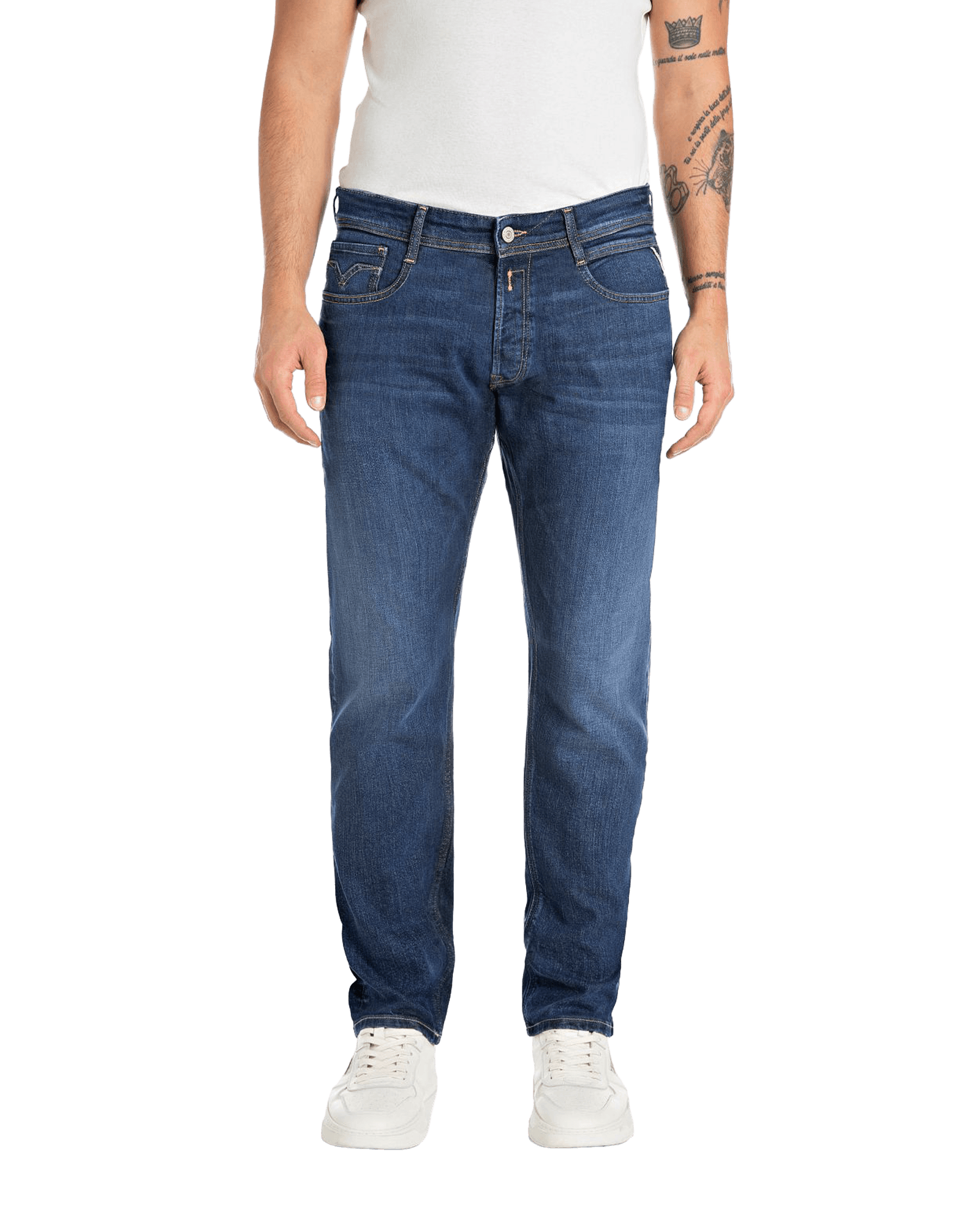 Rocco Trousers M Dark Blue