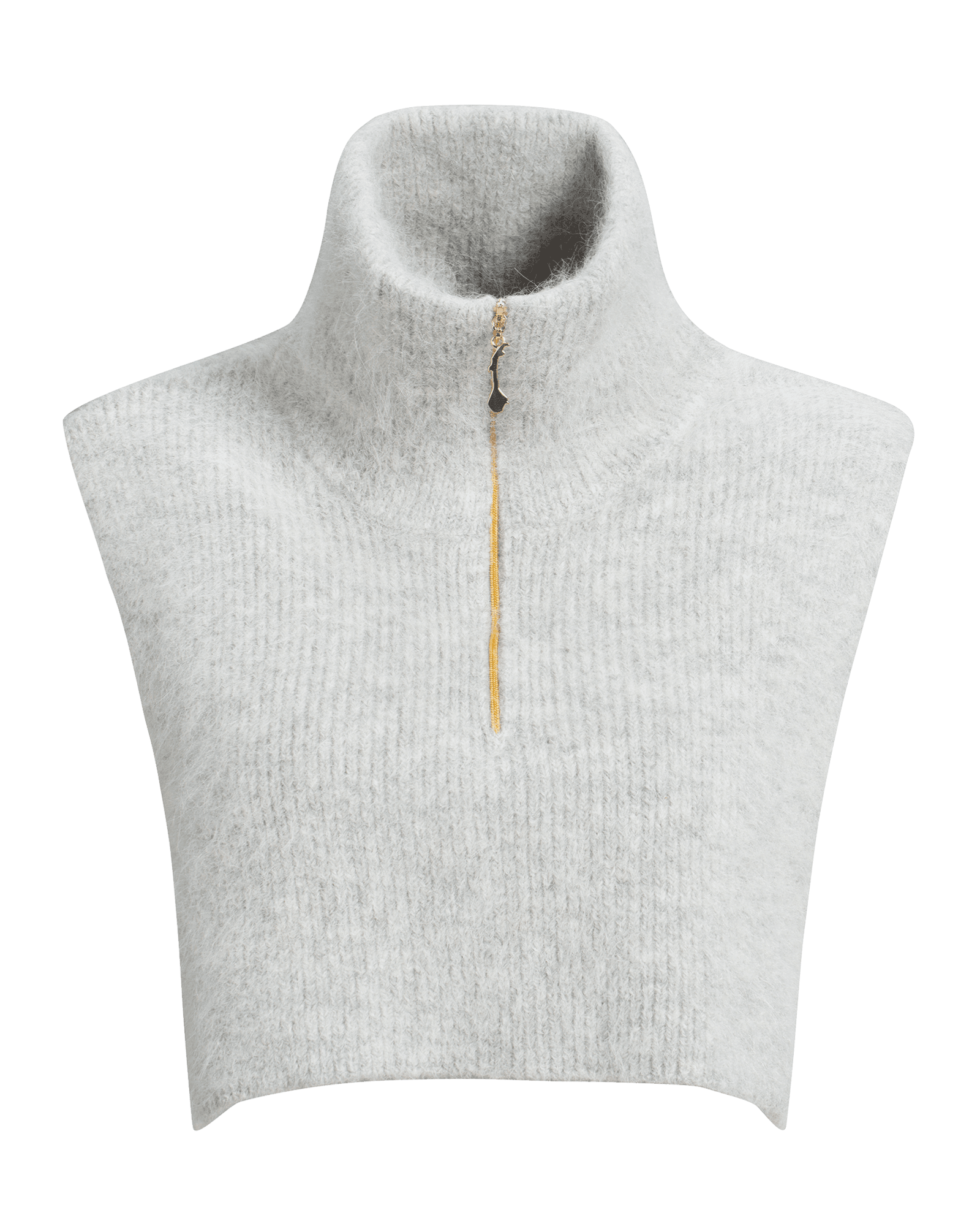 Raulandstind Knitted Neck Grey Melange