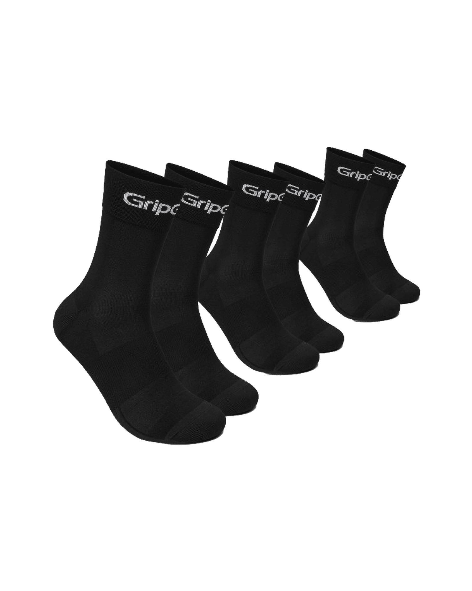 RIDE Regular Cut Socks 3-Pack Black