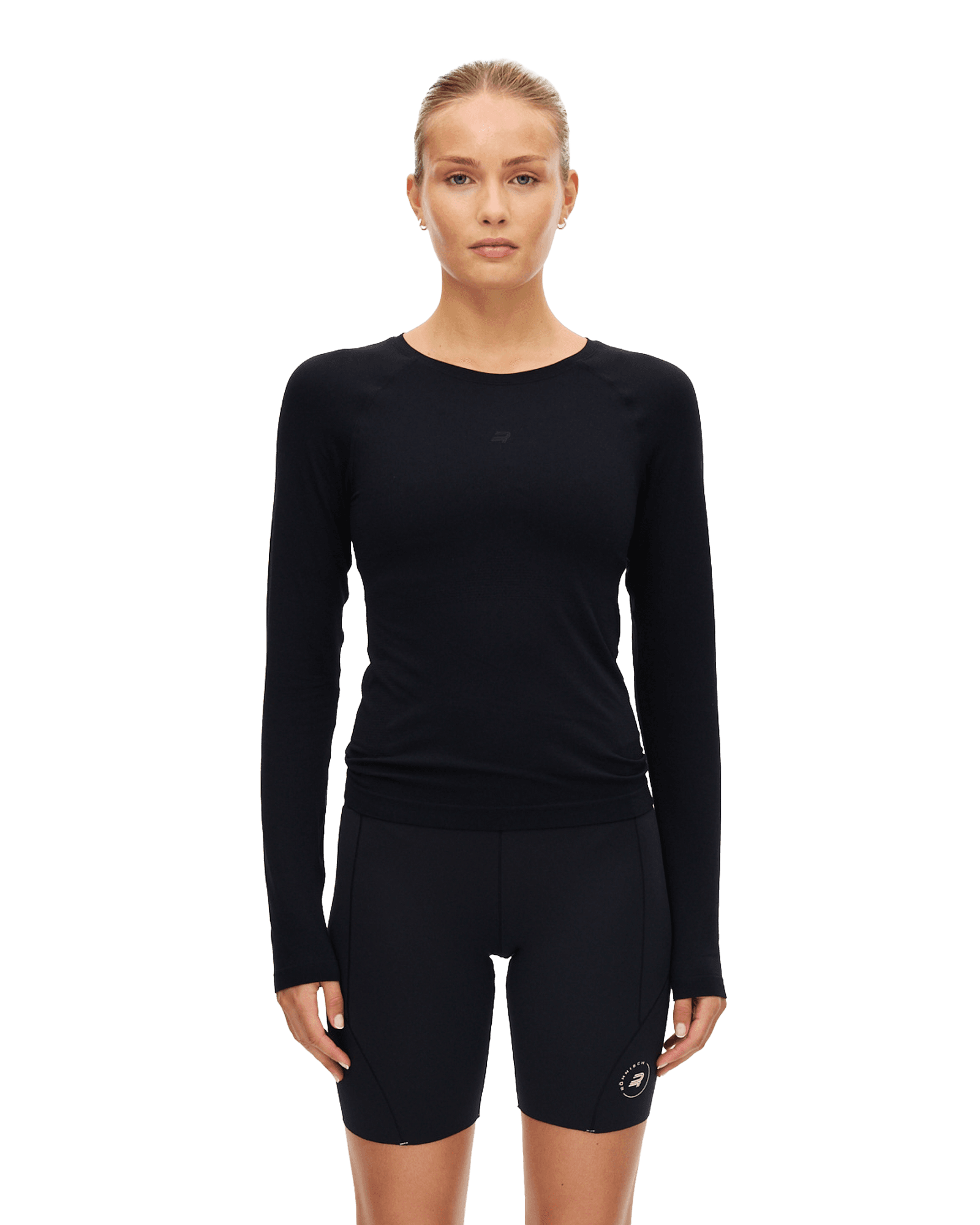 Seamless Flex Long Sleeve W Black
