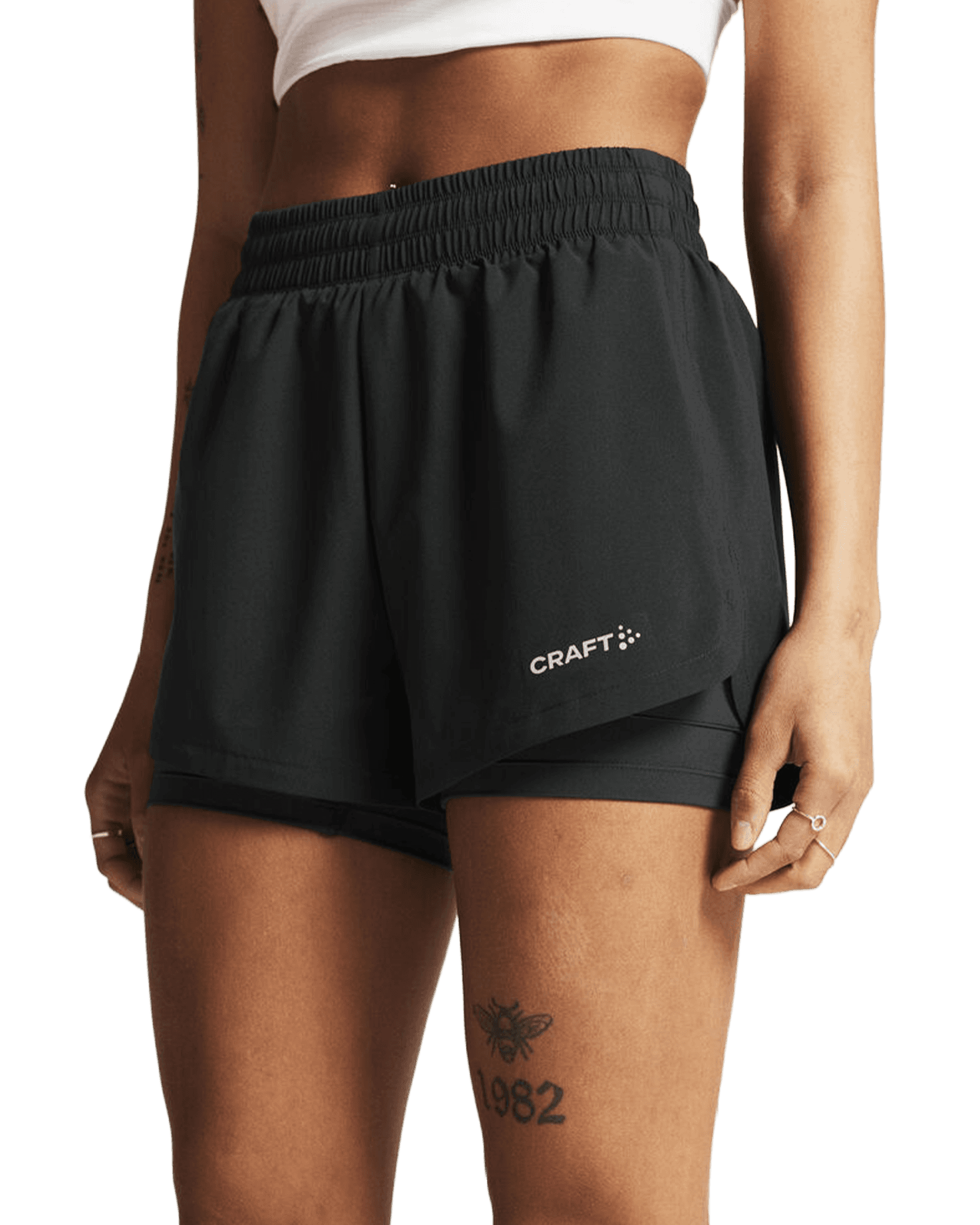 Adv Essence 2-in-1 Shorts 2 W Black
