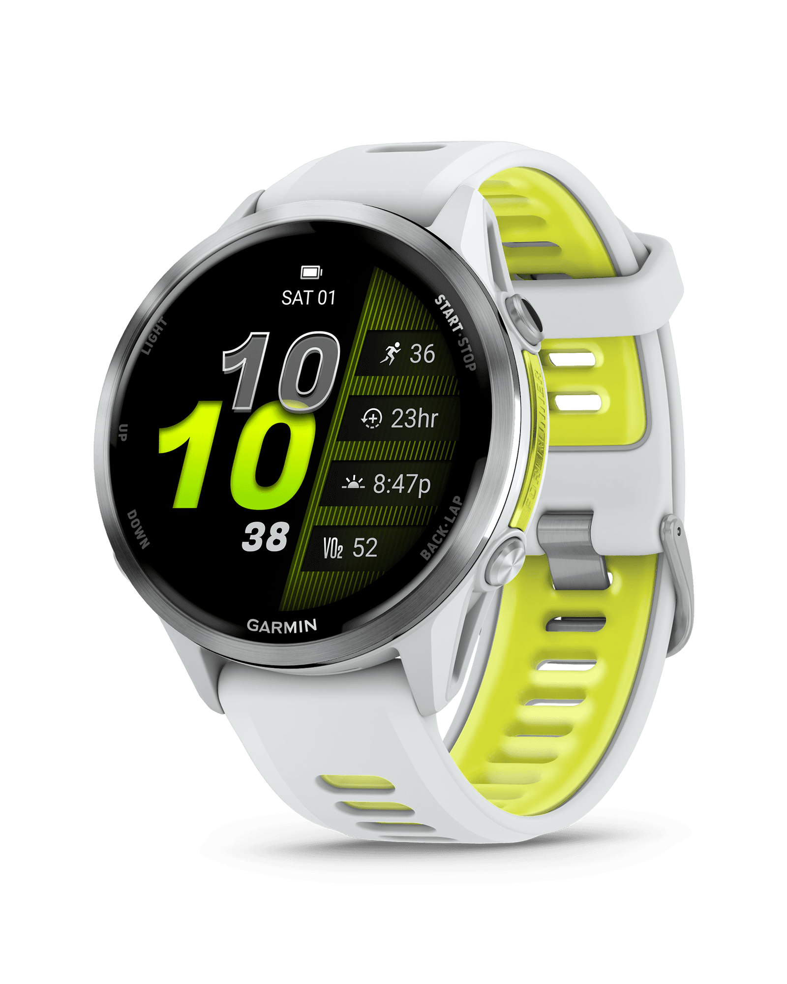 Forerunner 970 Whitestone/Amp Yellow