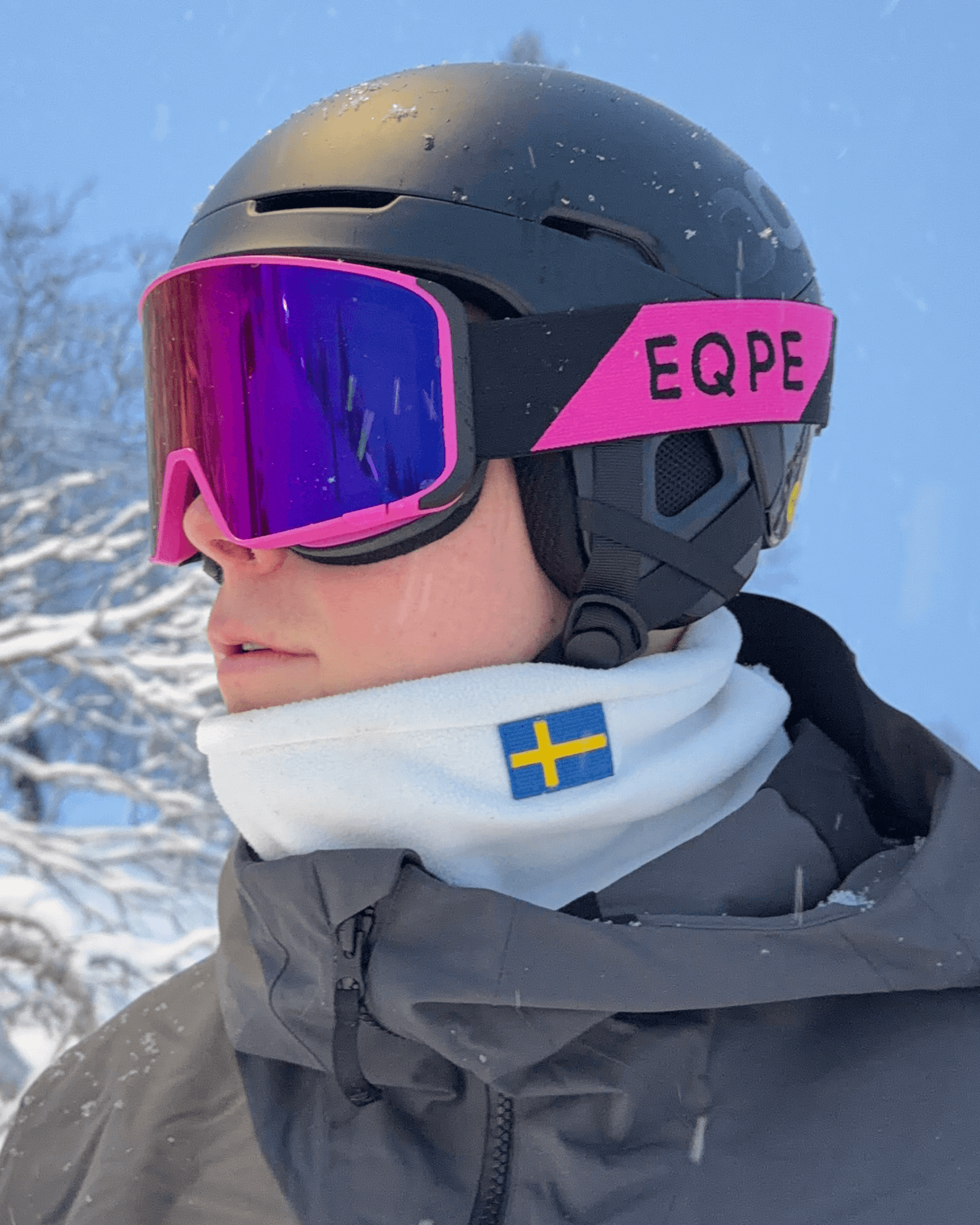 Lupin Pink/Deep Black-Smoke/Ruby Multi + Clear Rose