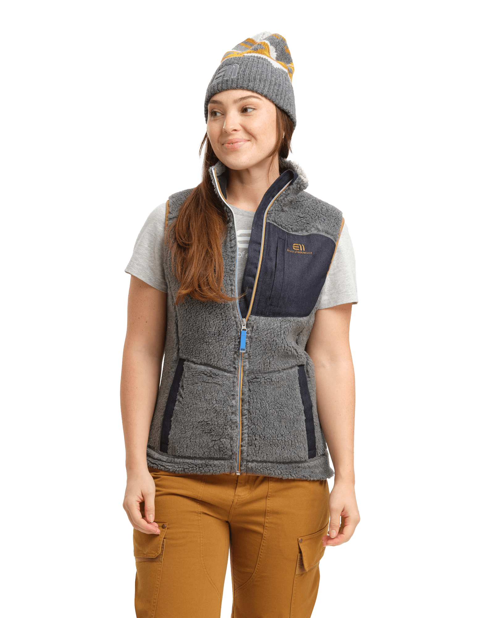 Glacier Pile Vest W Rock
