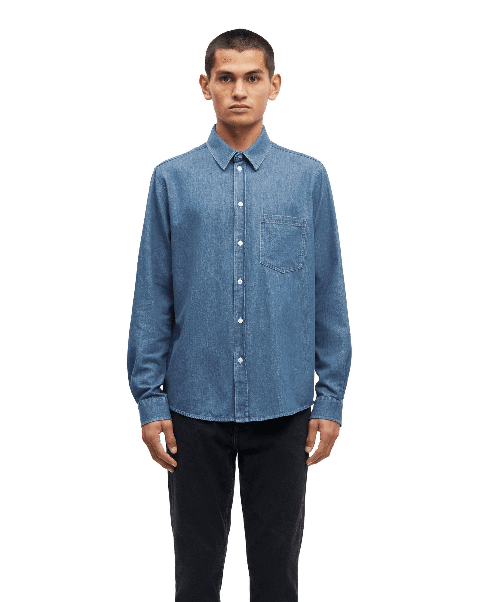 Saryan P Shirt 15248 M Light Chambray