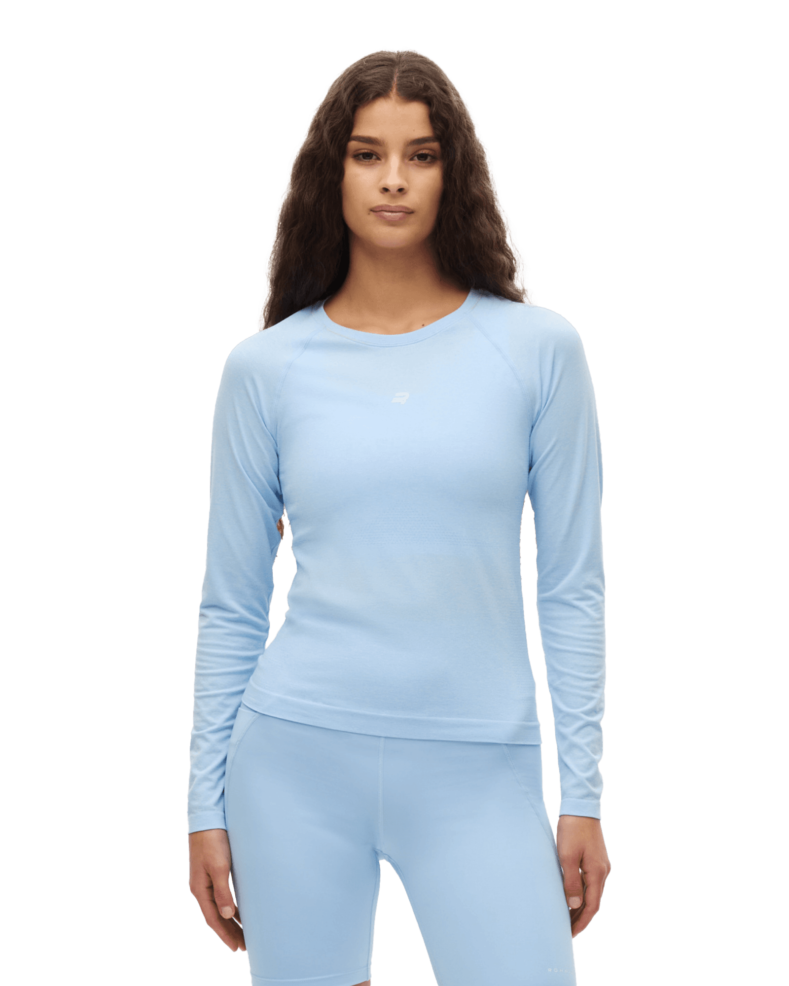 Seamless Flex Long Sleeve W Chambray Blue