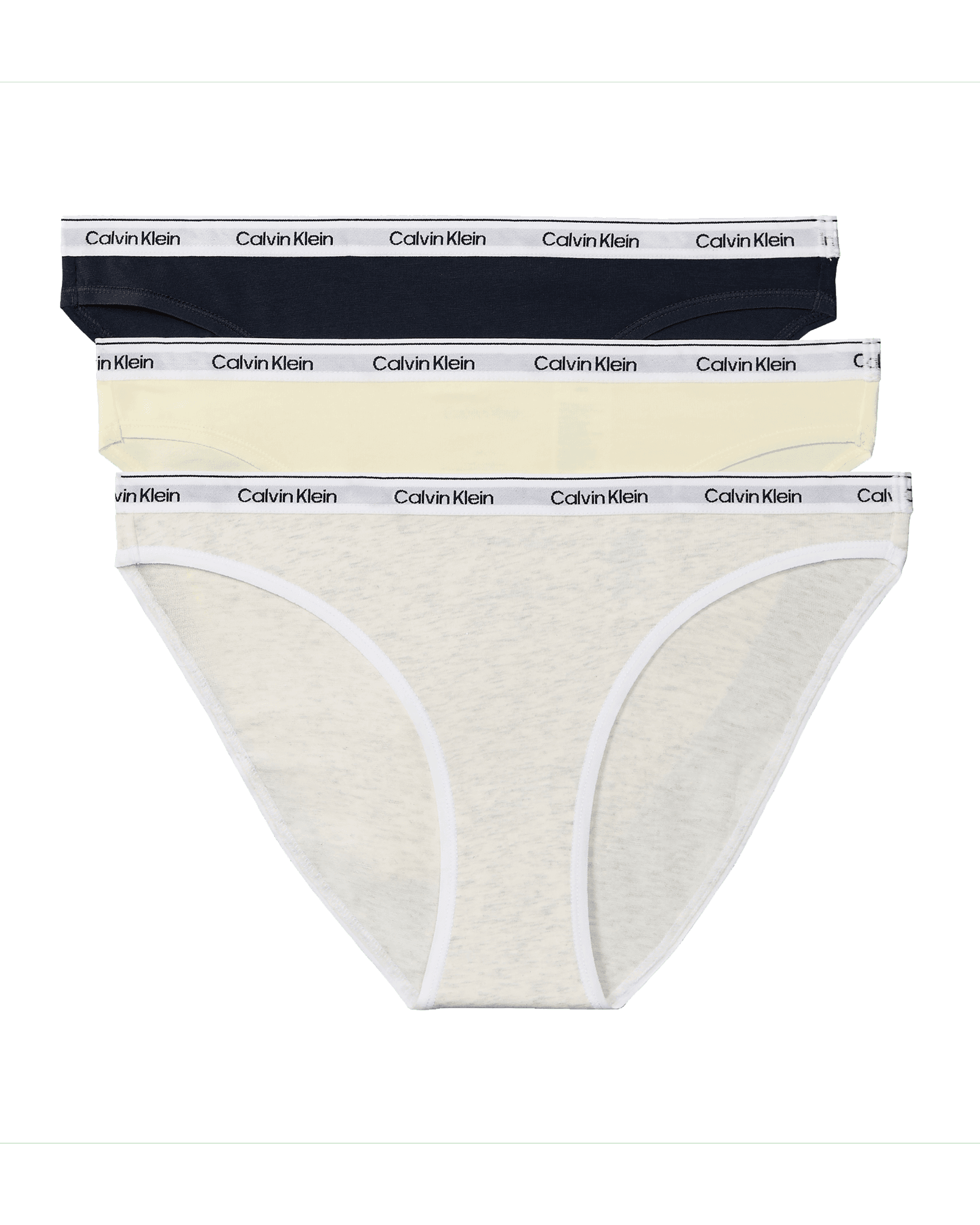 Bikini 3-Pack W Shoreline/ Snow Heather/ Pear Sorbe
