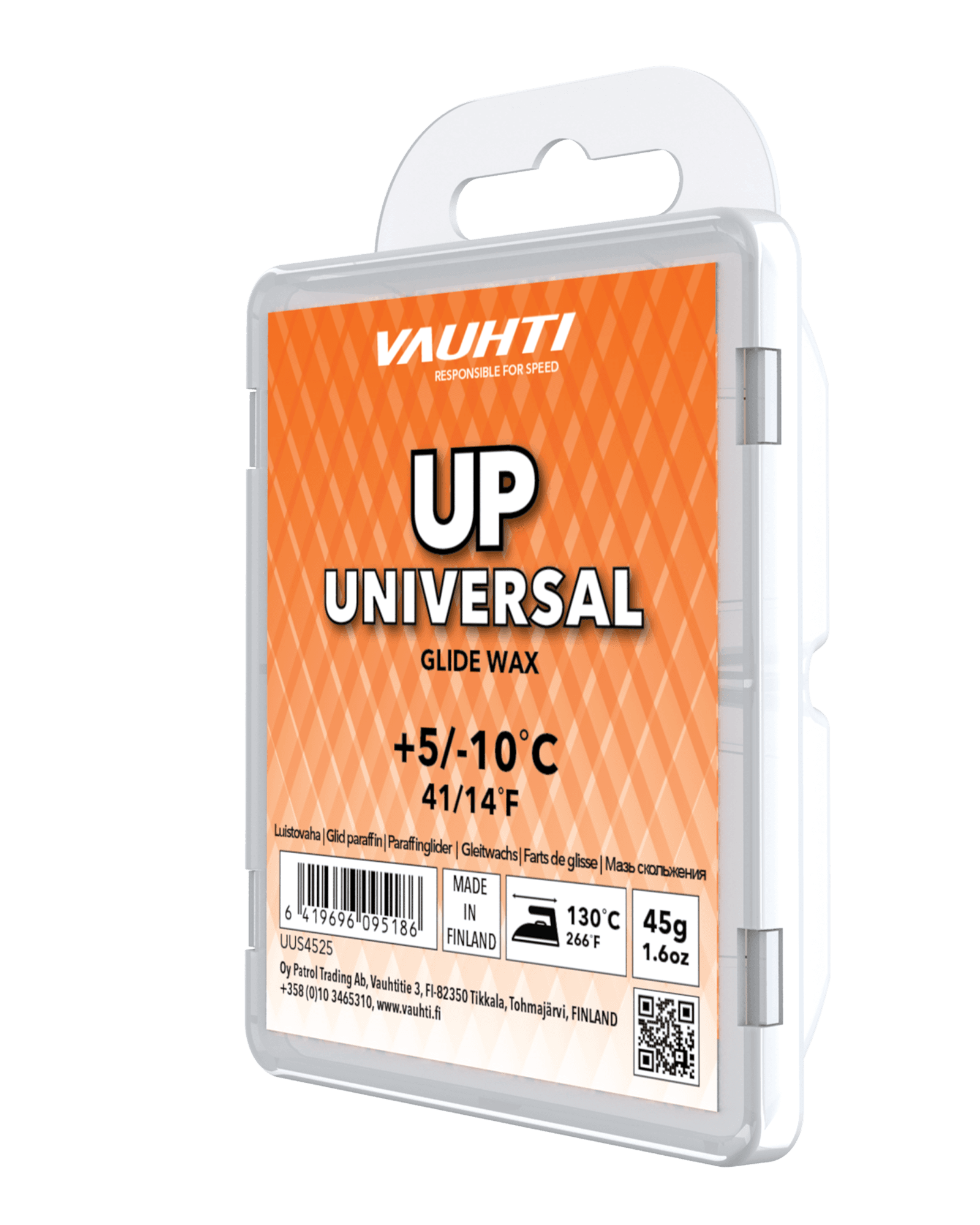 Up Universal, +5°C/-10°C, 45G Orange