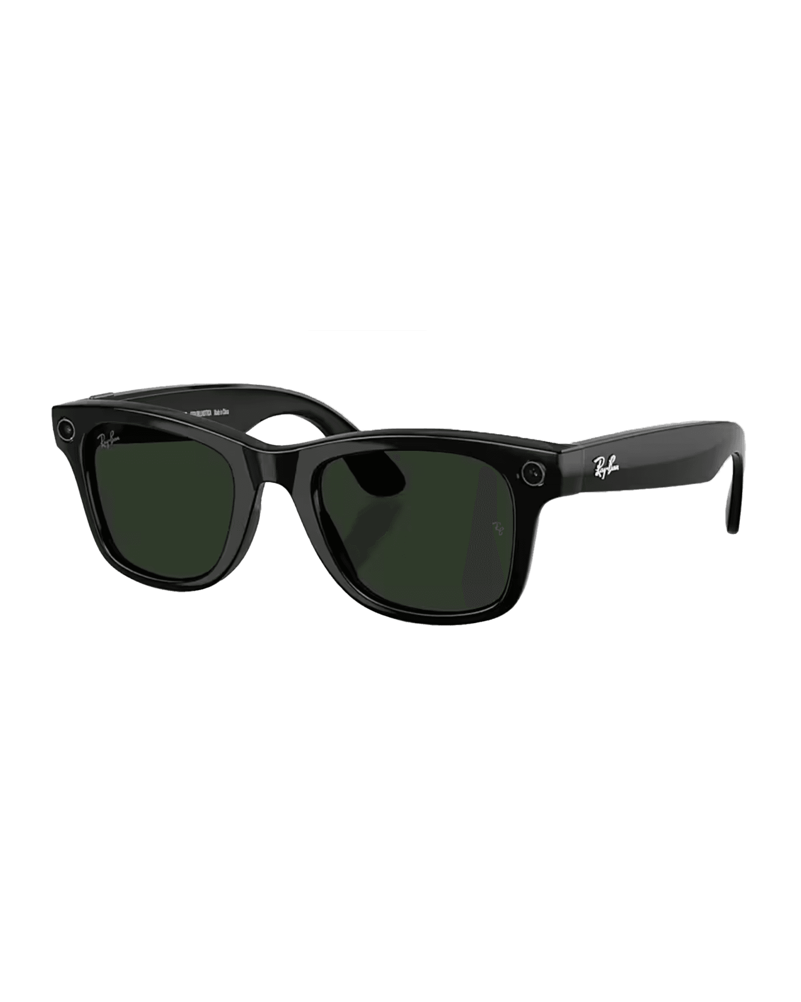 Meta Wayfarer Shiny Black Transitions Graph Green