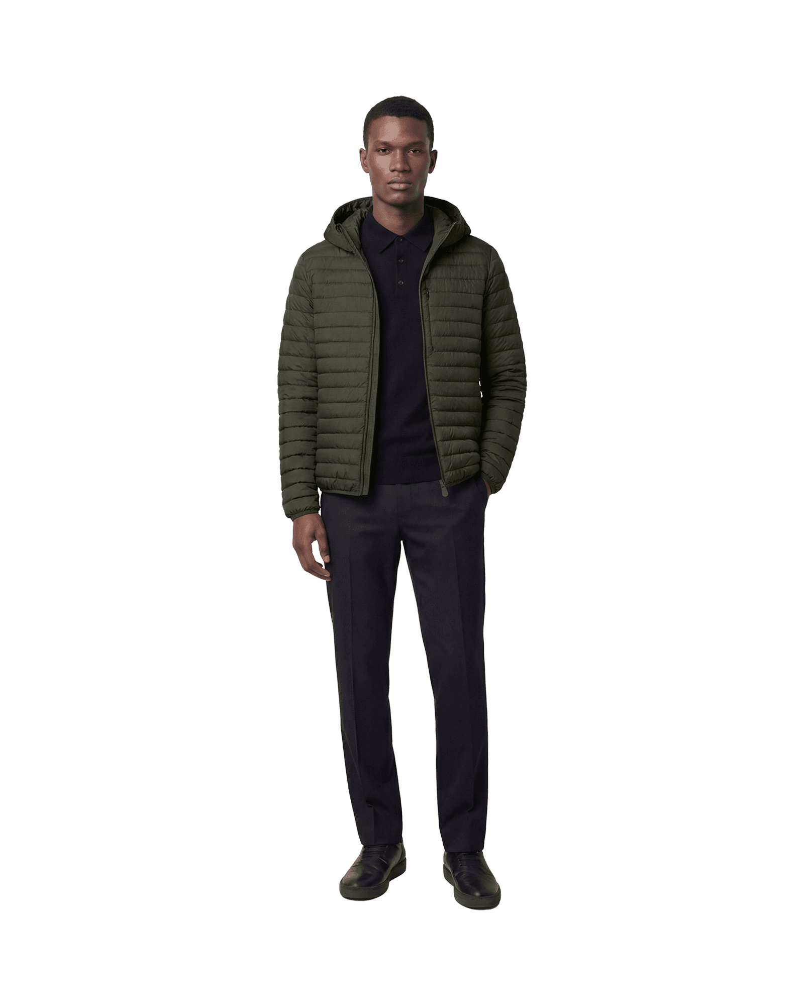 Cael Hooded Jacket M Snake Green