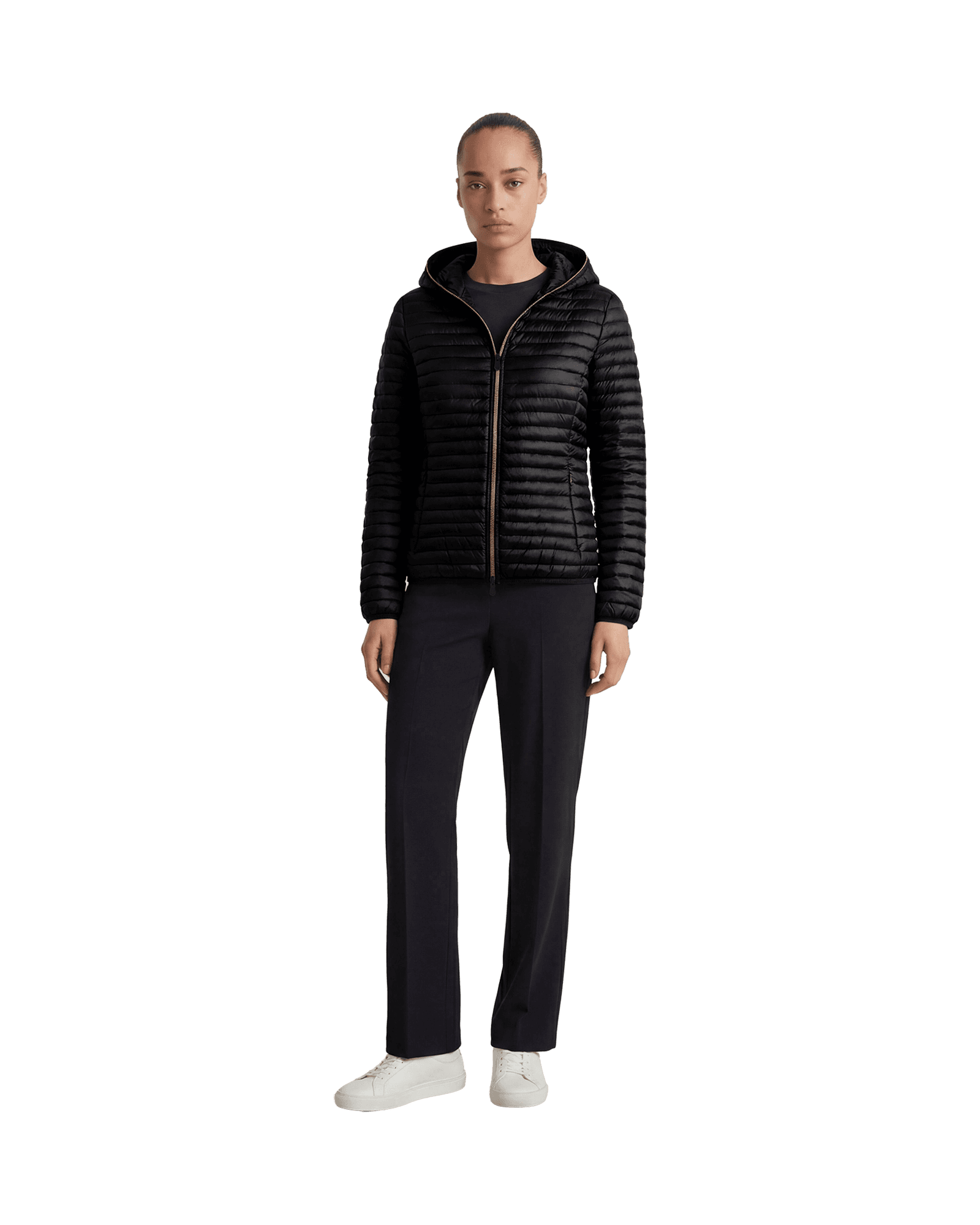 Alexa Hooded Jacket W Black