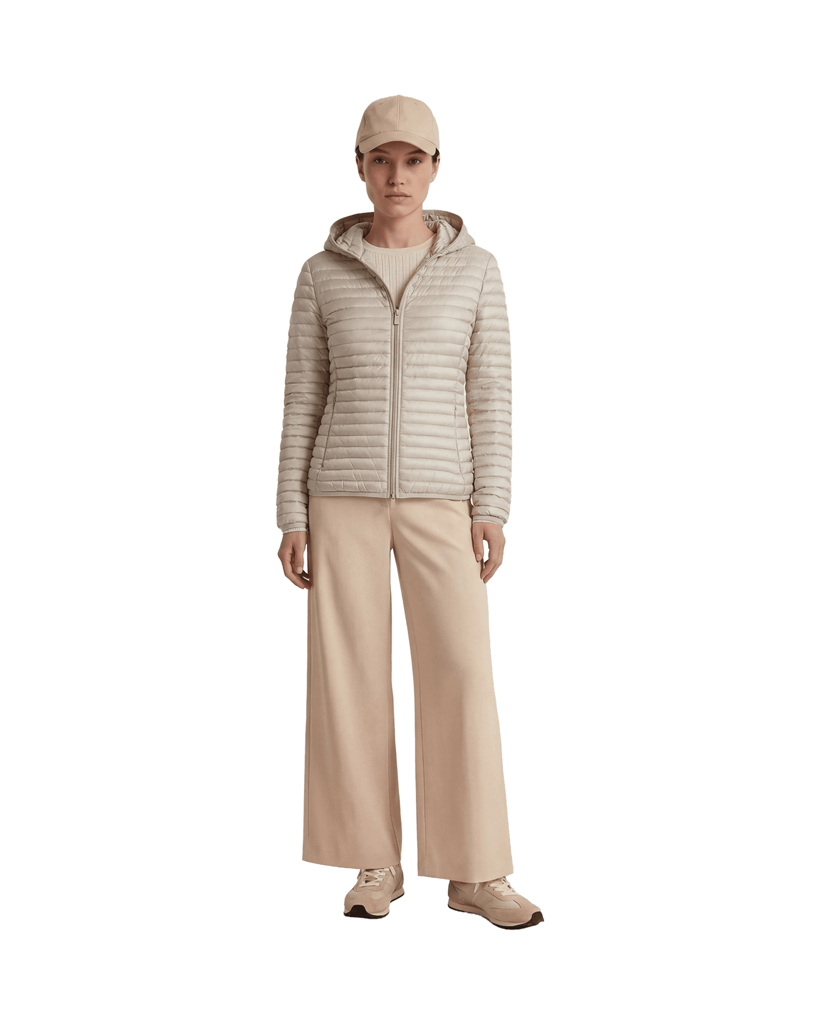 Alexa Hooded Jacket W Pearl Grey