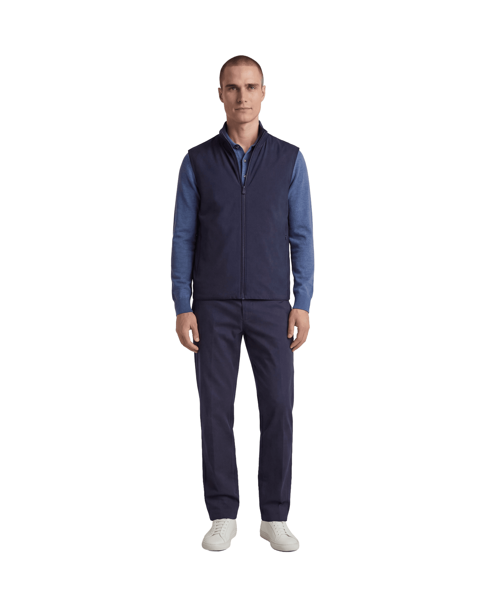 Orris Hybrid Knit Gilet M Navy Blue
