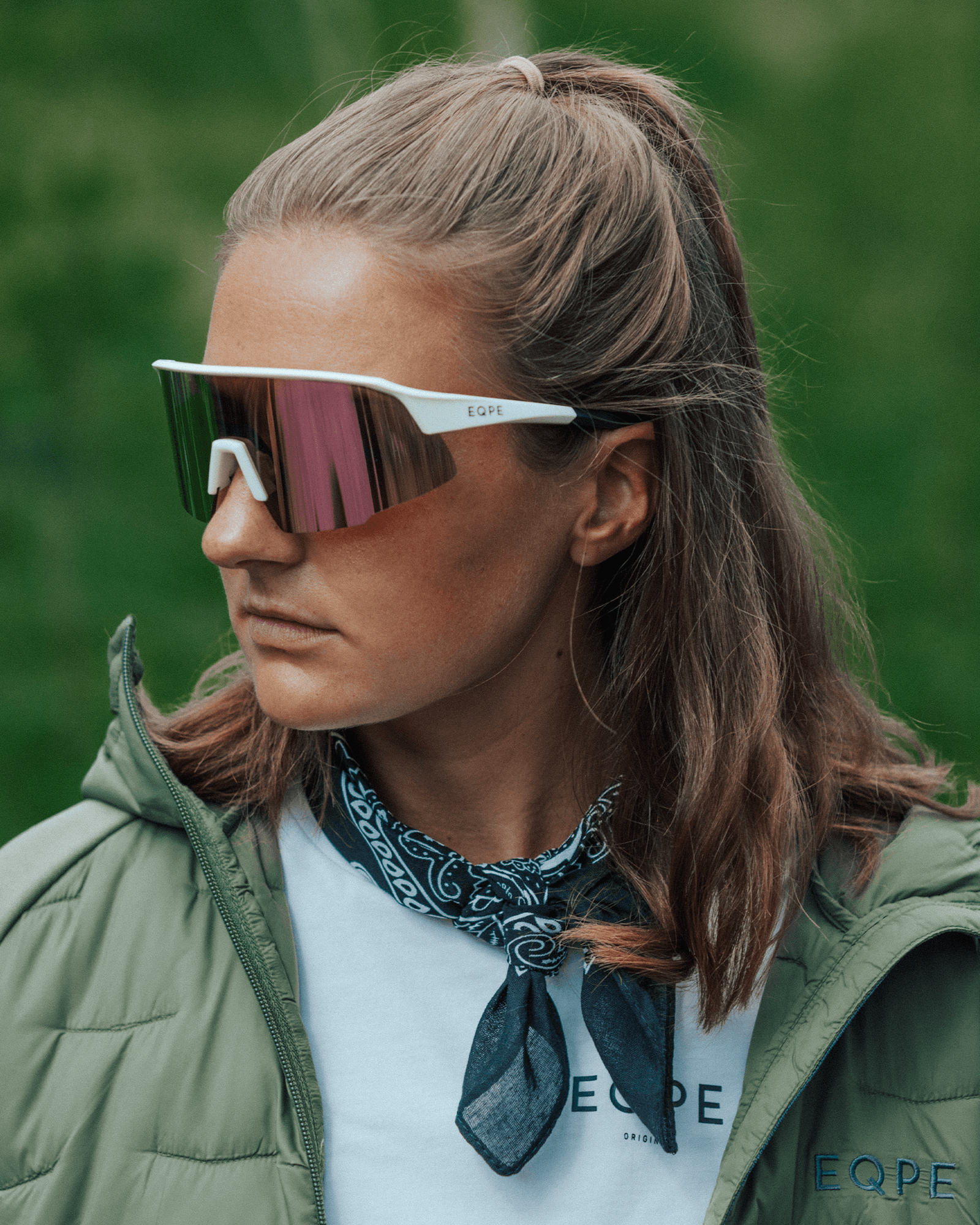 White-Brown/Pink Multi