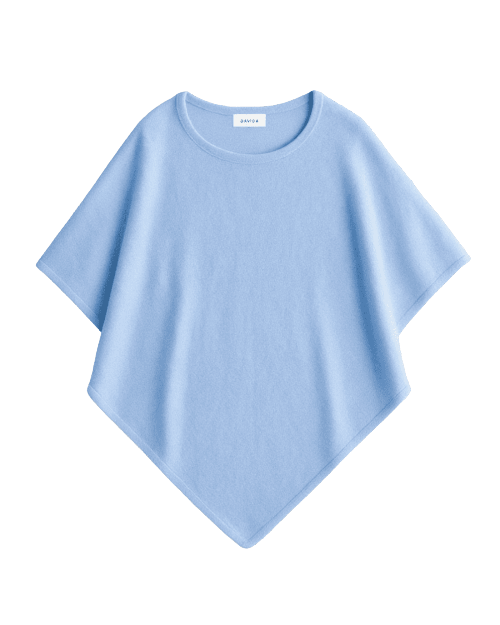 Triangle Poncho Blue Fog