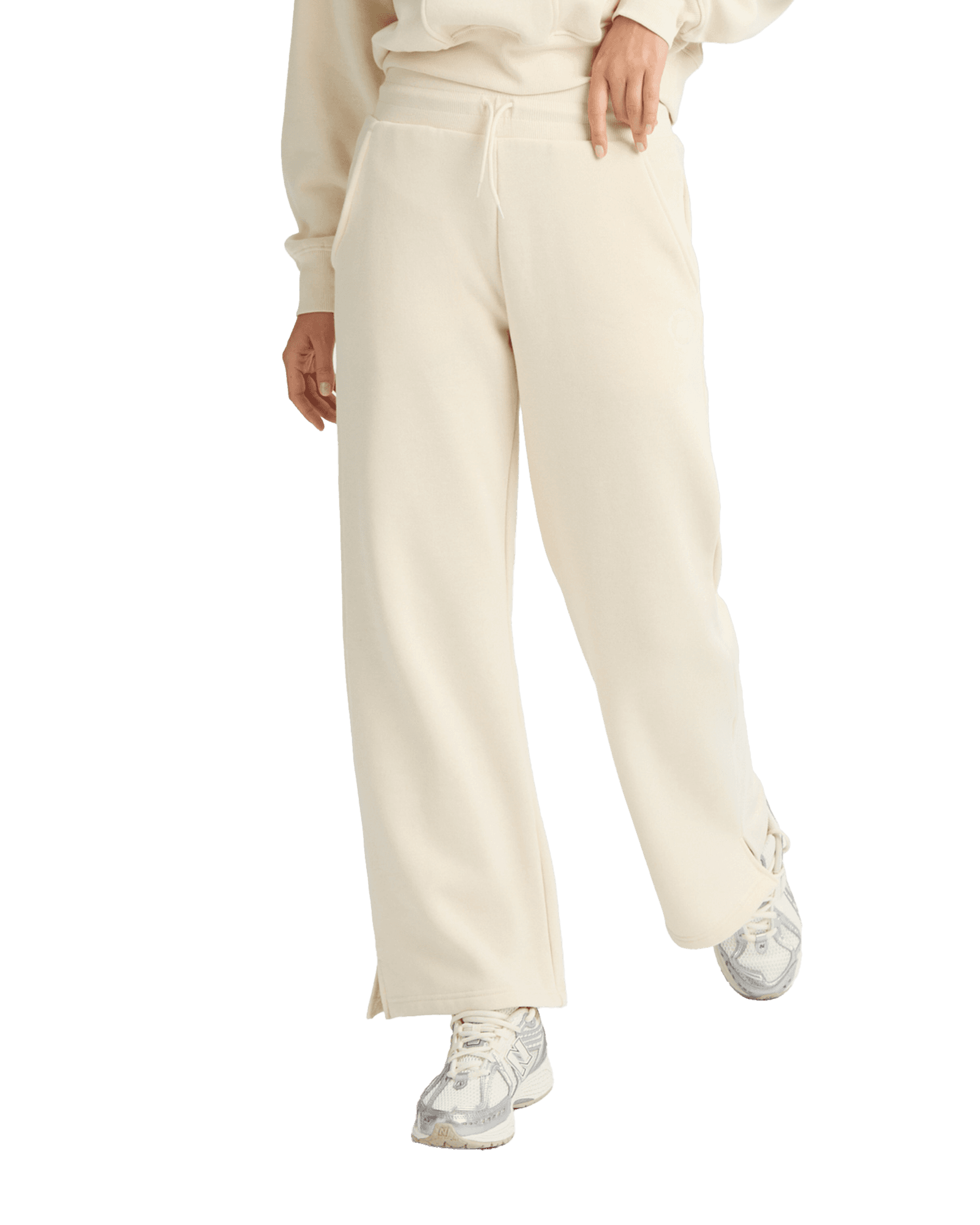 Soft Sweat Wide Pants W Beige