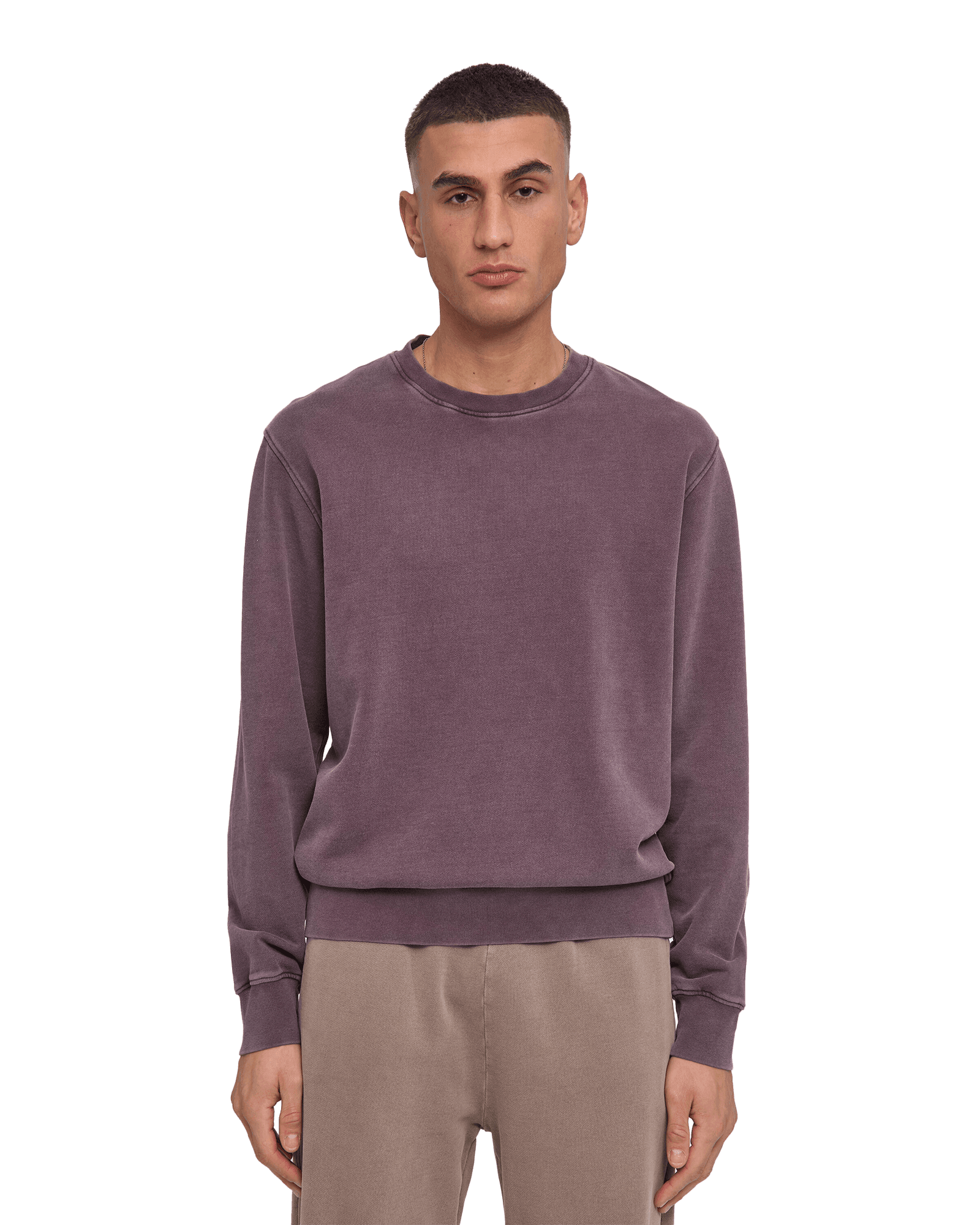 Classic Organic Crew Faded Grape