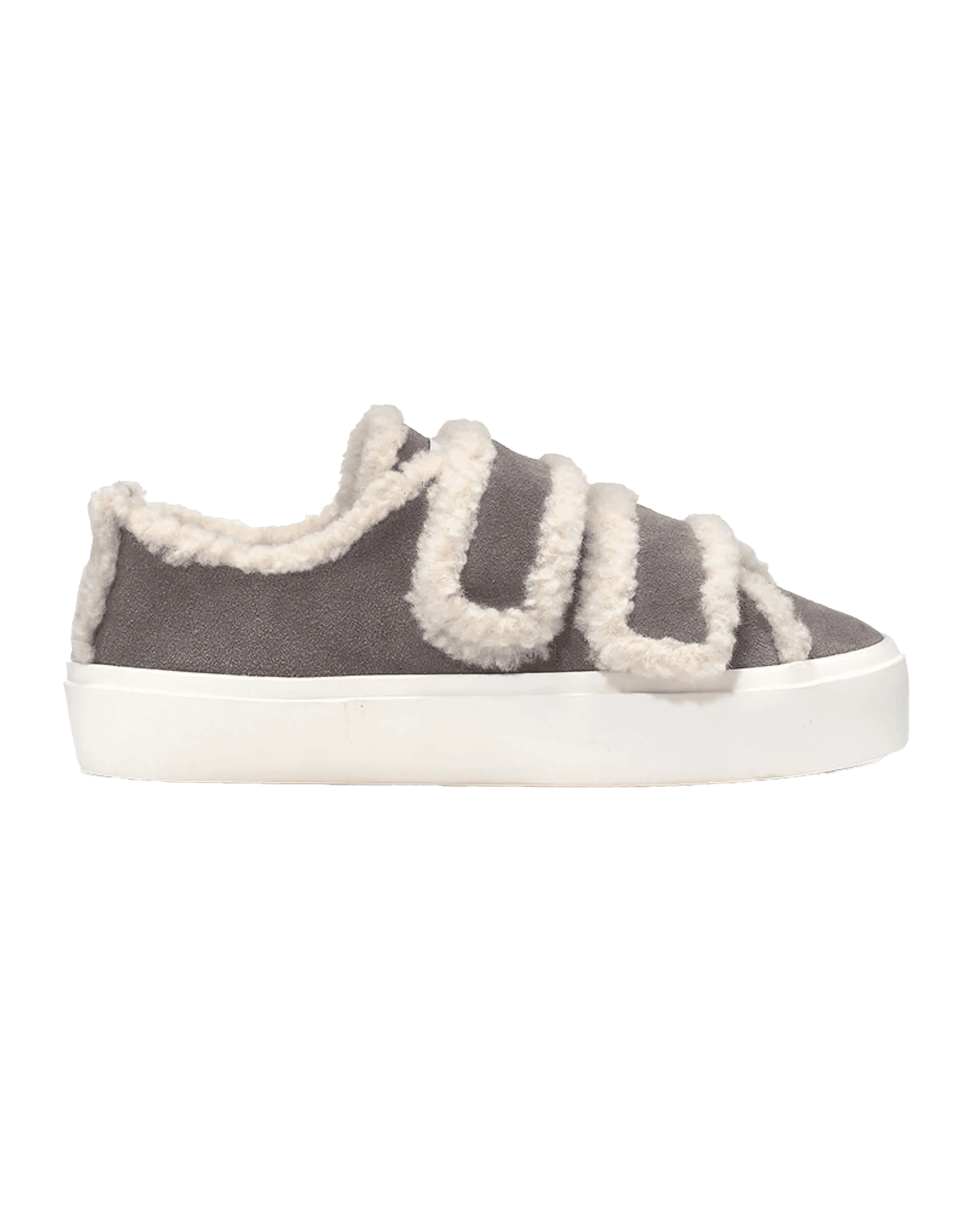 Shearling Low Velcro W Grey